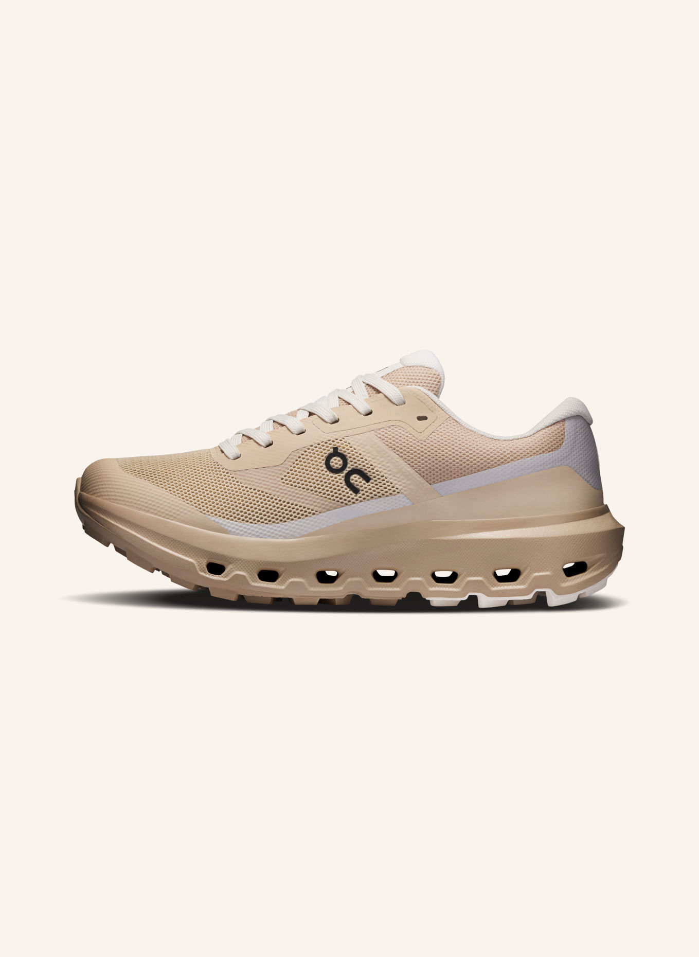 On Trailrunning-sko CLOUDVISTA 3 WATERPROOF: BEIGE / LYSEGRÅ