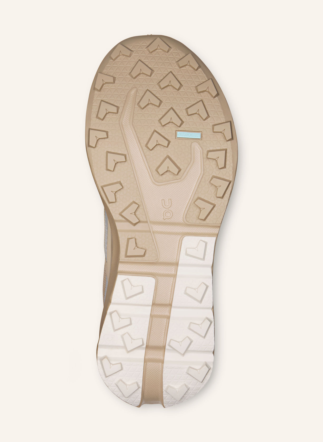 On Trailrunning-sko CLOUDVISTA 3 WATERPROOF: BEIGE / LYSEGRÅ