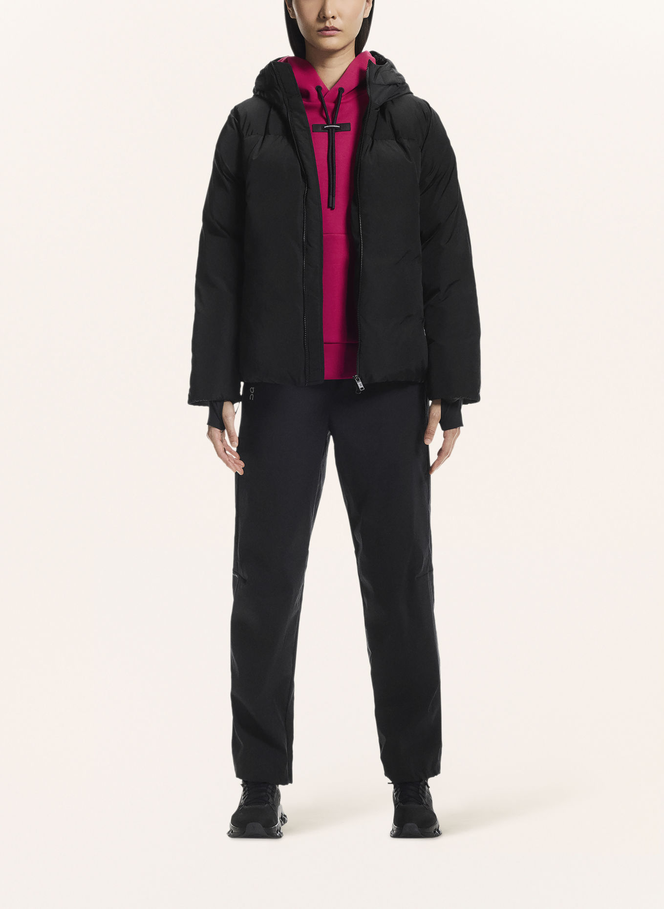 On ALL DAY PUFFER Quilted Jacket: BLACK