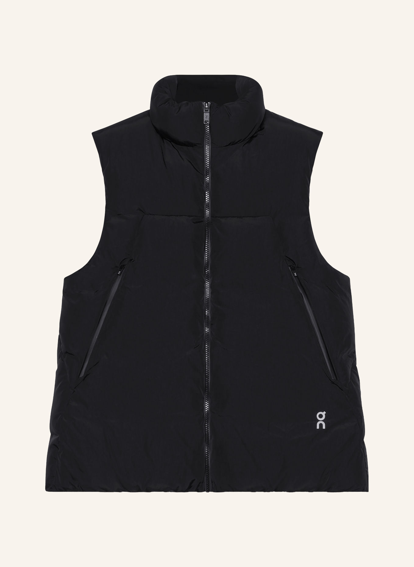On ALL DAY PUFFER Quilted vest: BLACK