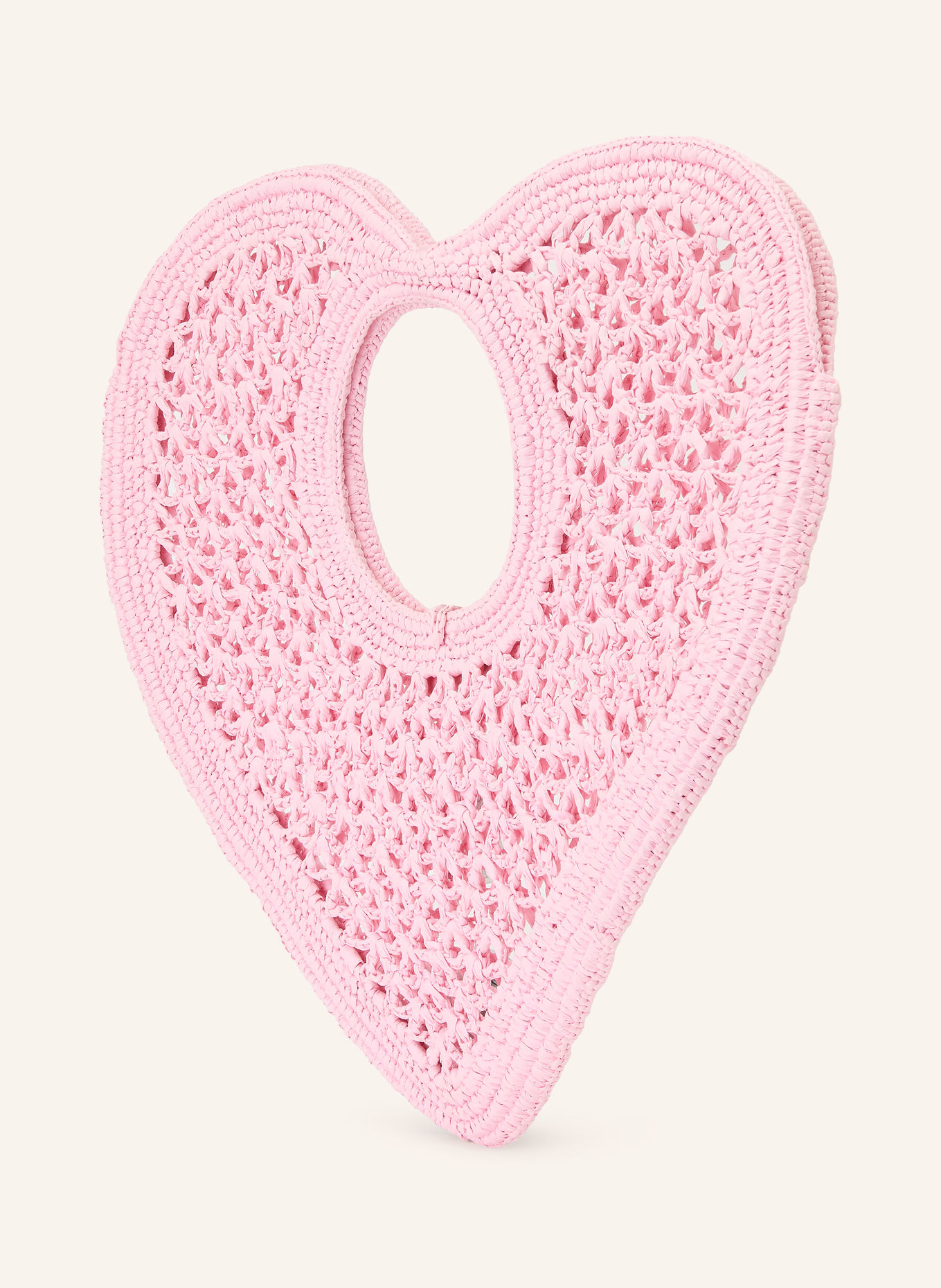 JACQUEMUS LE SPIAGGIA COEUR Shoulder bag: PINK / SILVER
