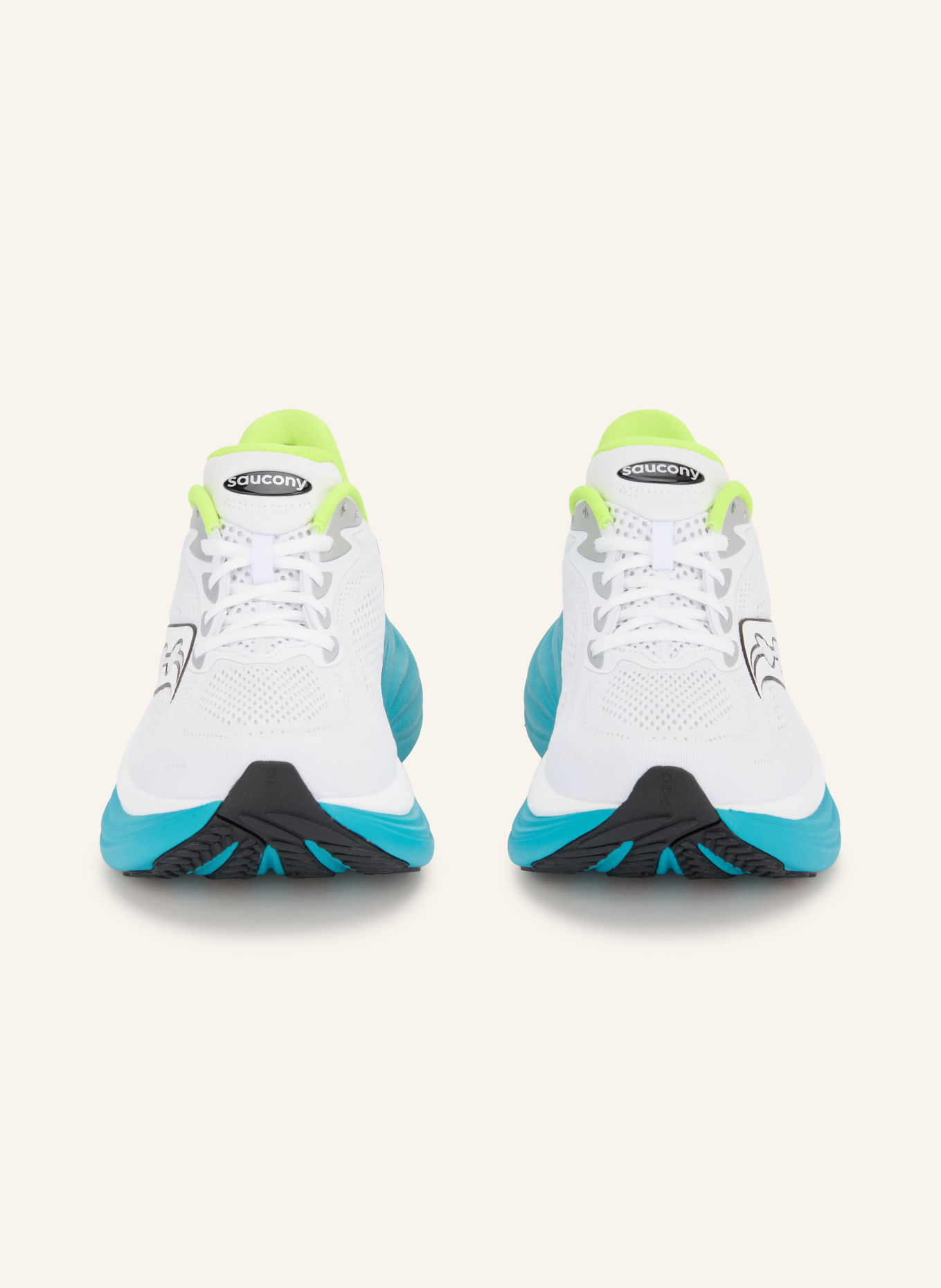 saucony Hardloopschoenen TRIUMPH 24: WIT / NEONGEEL / ZWART