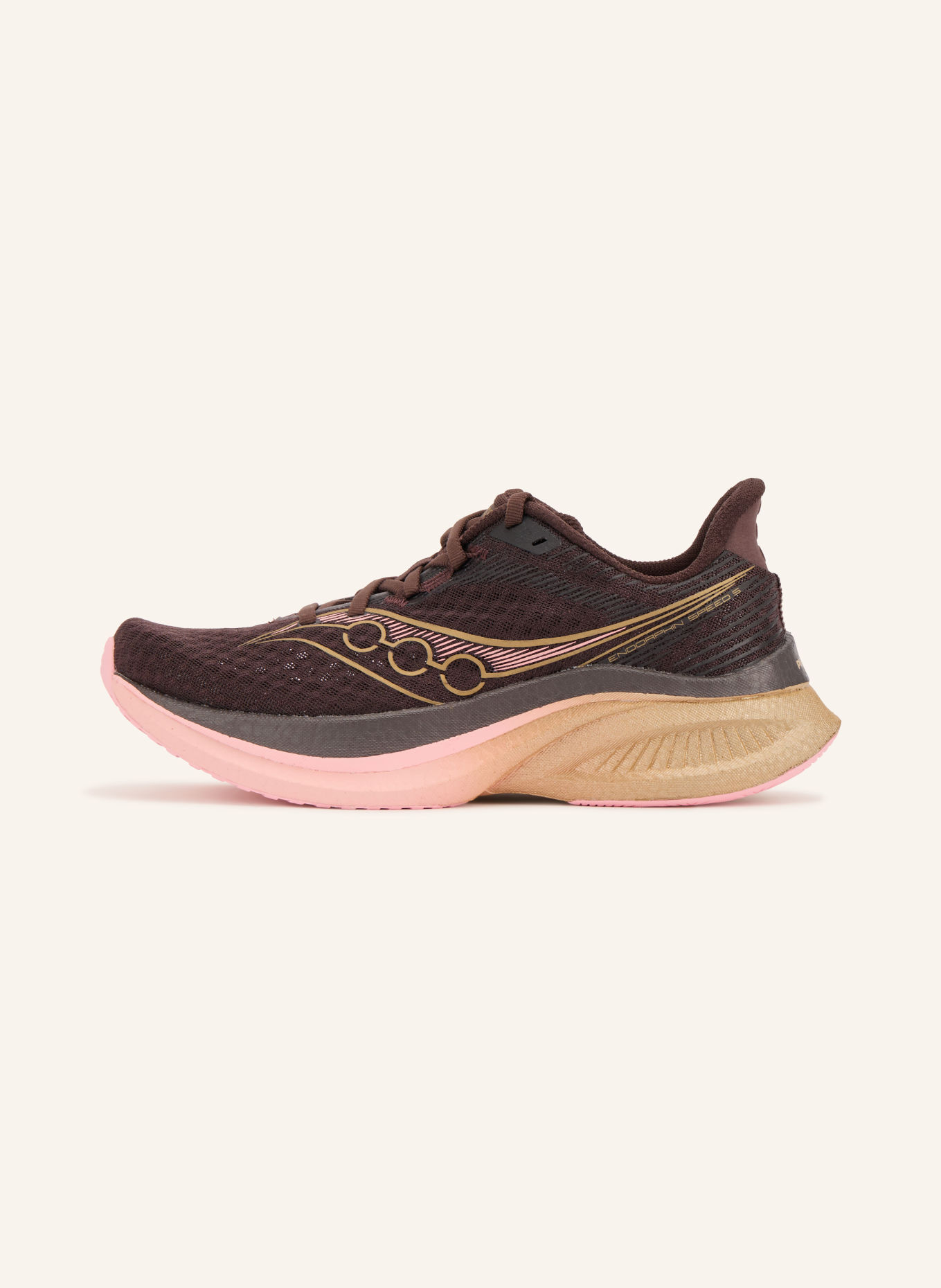 saucony Buty do biegania ENDORPHIN SPEED 5: CIEMNOBRĄZOWY / ZŁOTY / BLADORÓŻOWY