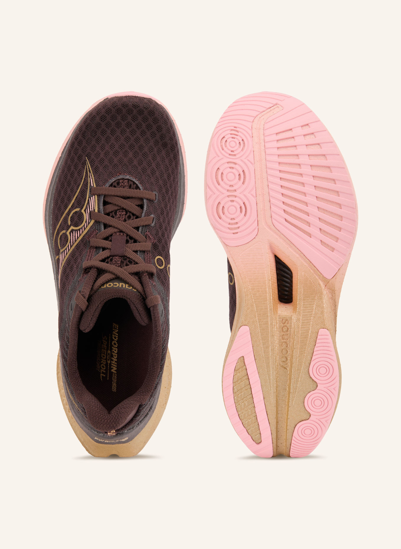 saucony Buty do biegania ENDORPHIN SPEED 5: CIEMNOBRĄZOWY / ZŁOTY / BLADORÓŻOWY