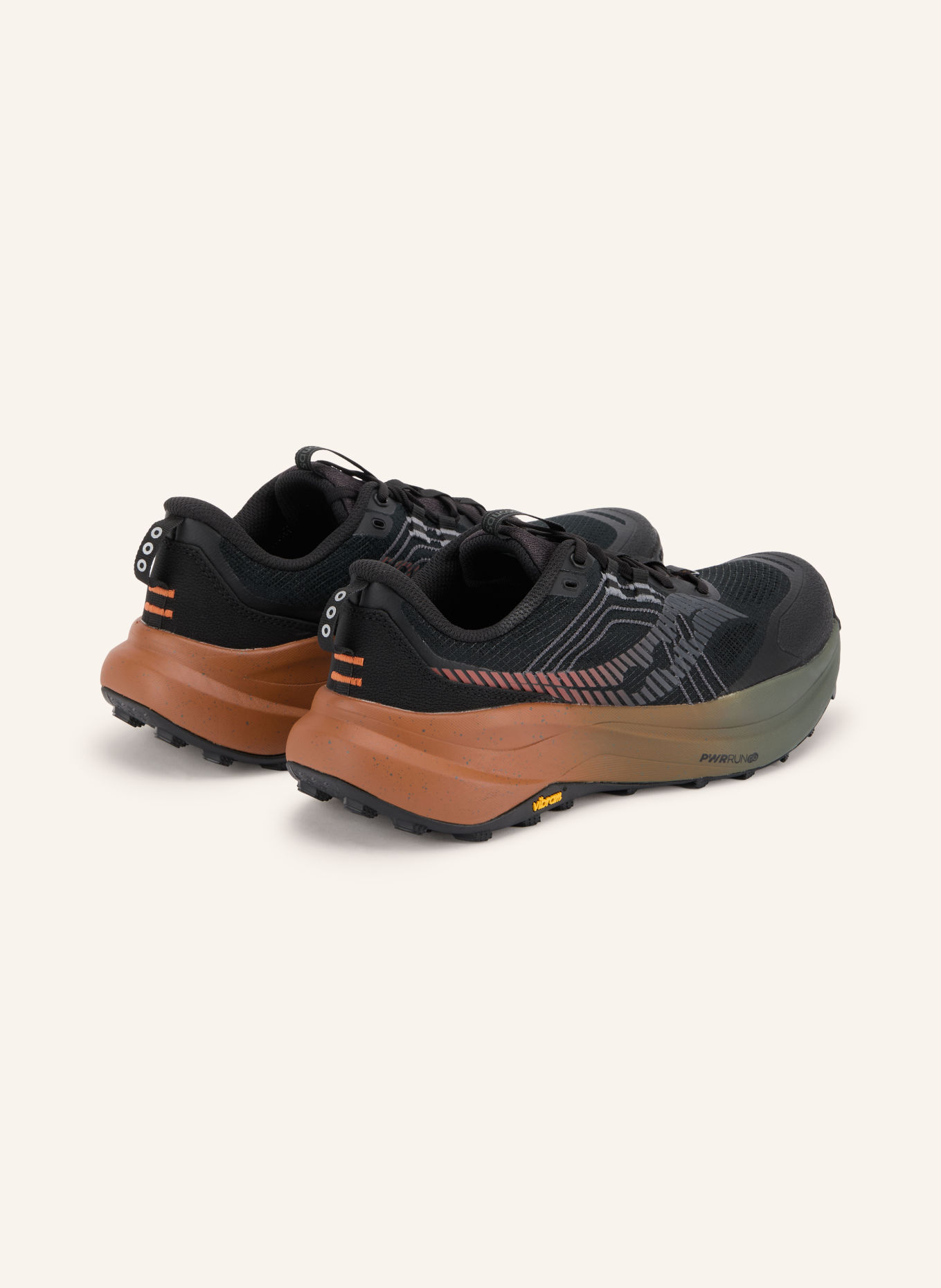 saucony Běžecké trailové boty XODUS ULTRA 4: ČERNÁ / HNĚDÁ