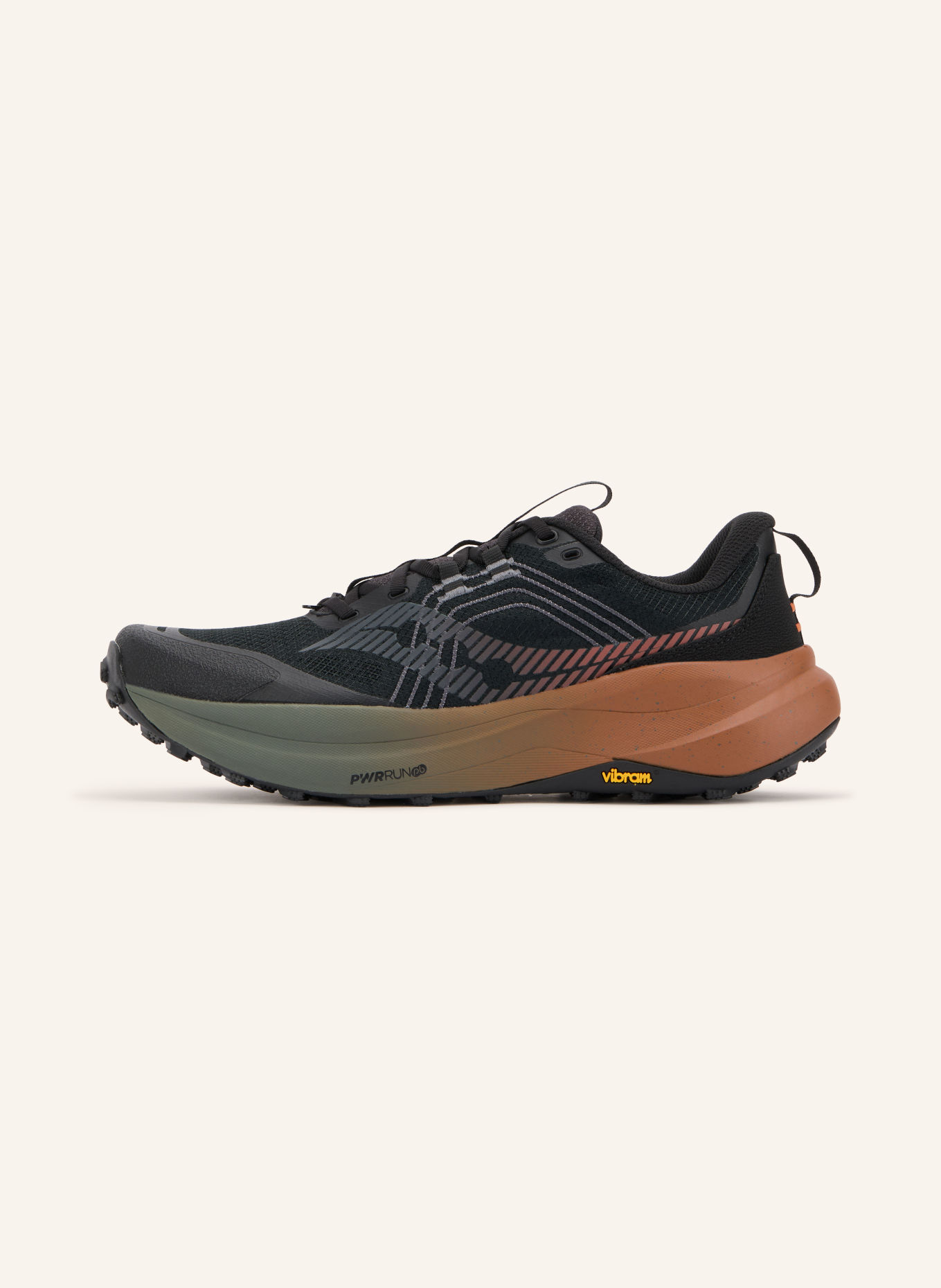 saucony Běžecké trailové boty XODUS ULTRA 4: ČERNÁ / HNĚDÁ