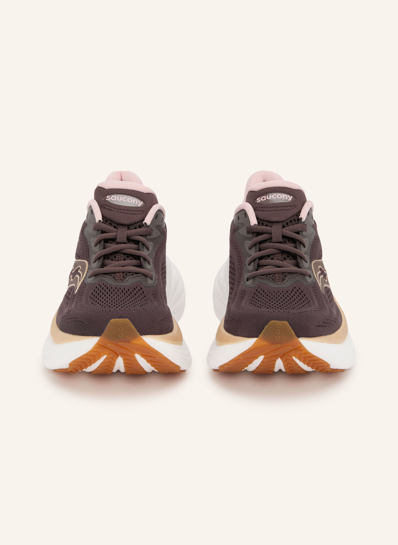 saucony Buty do biegania TRIUMPH 24: CIEMNOBRĄZOWY / ZŁOTY / BLADORÓŻOWY