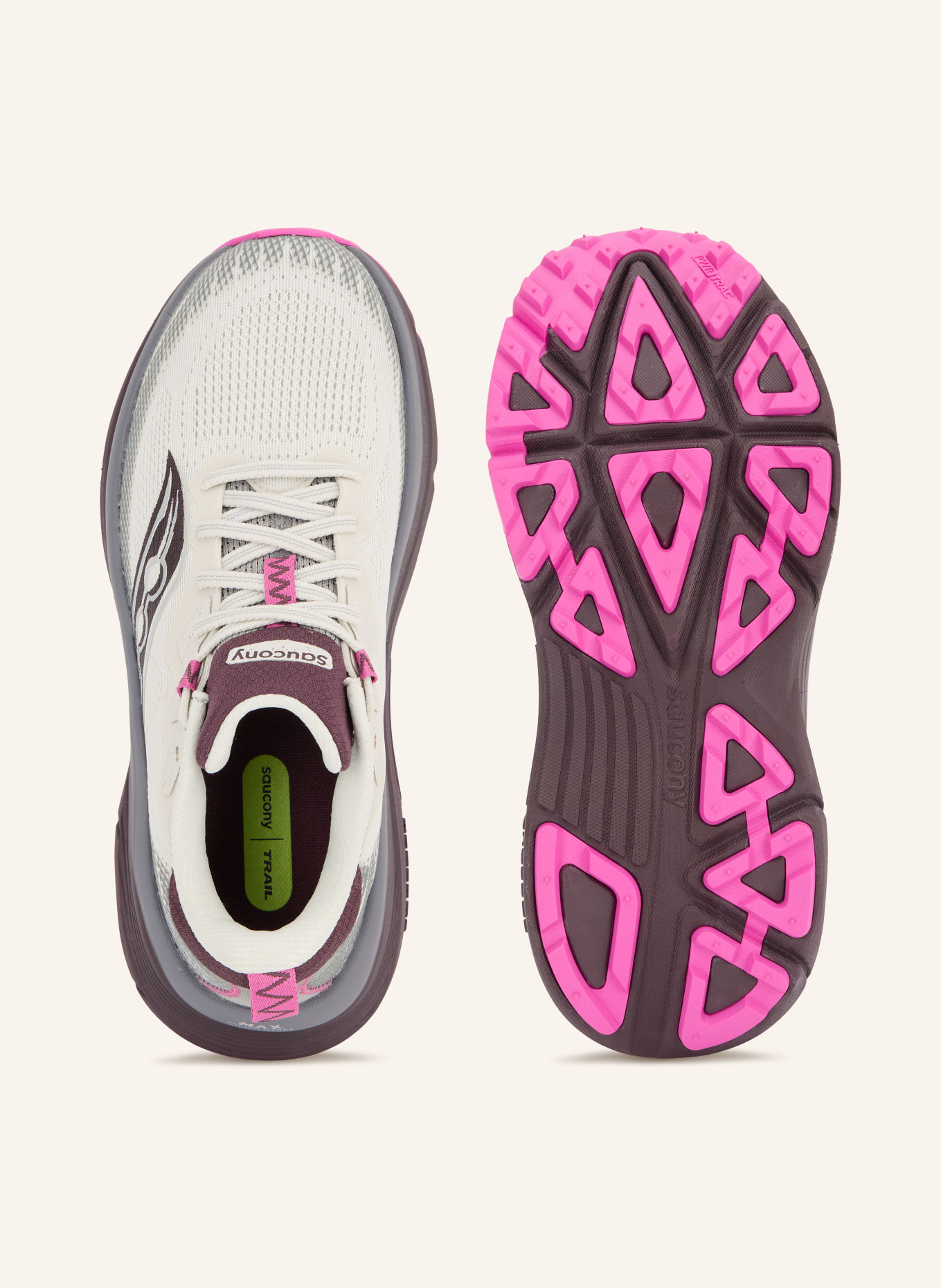 saucony Hardloopschoenen GUIDE TR: WIT / DONKERGRIJS / PAARS