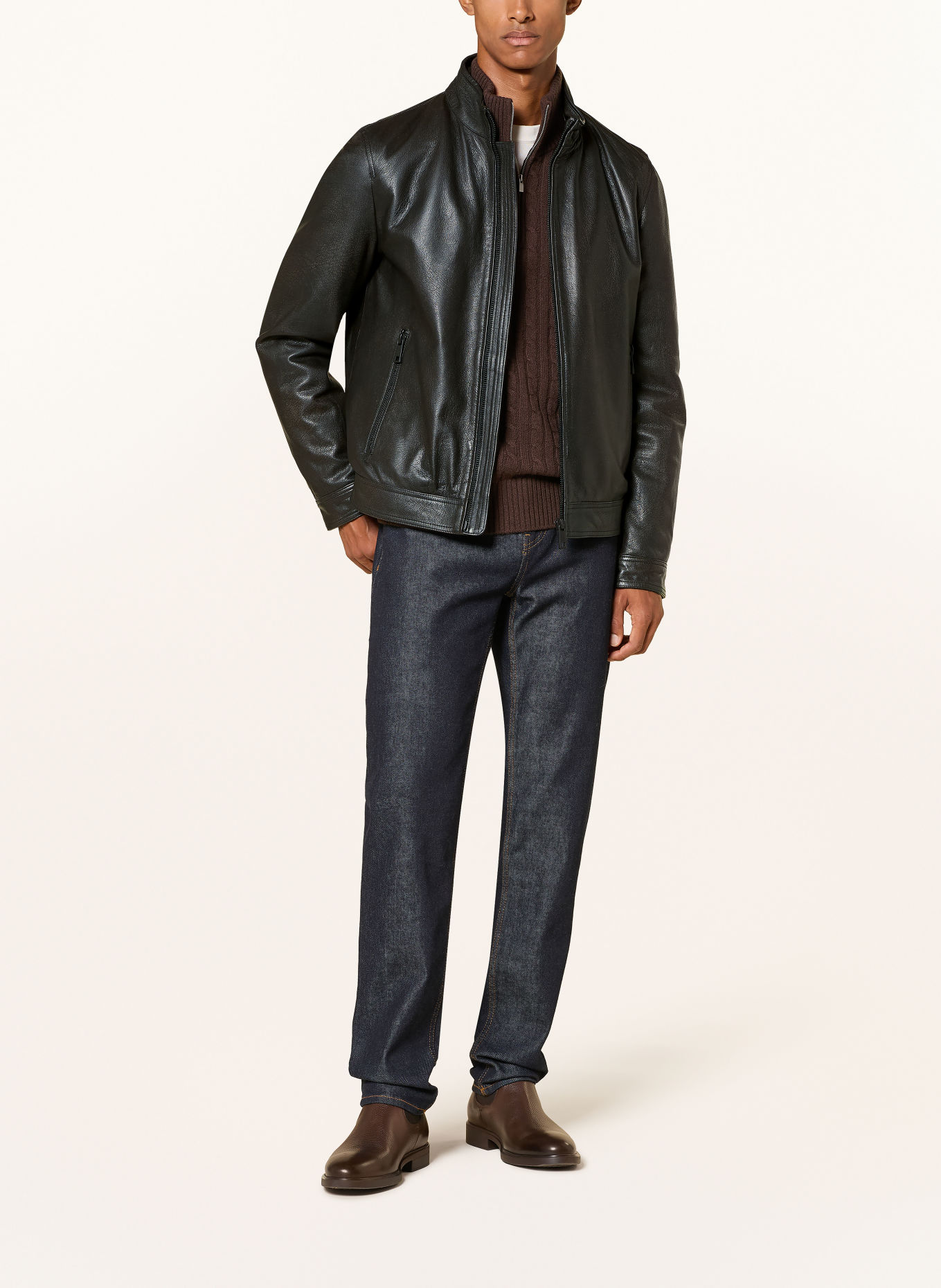 MILESTONE Lederjacke MSJACK: SCHWARZ
