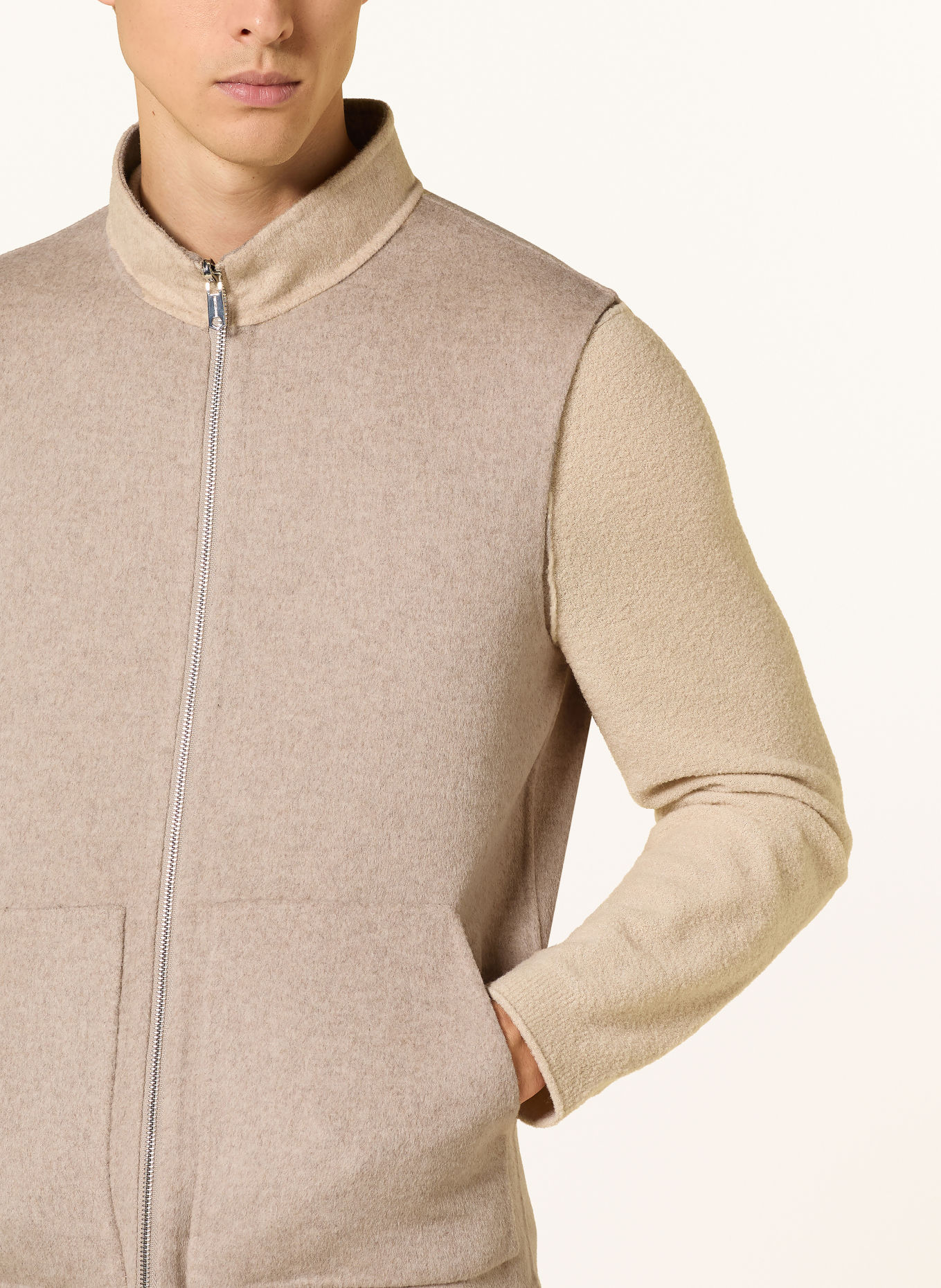 MILESTONE Omkeerbare MSDON-Bodywarmer: LICHTBRUIN