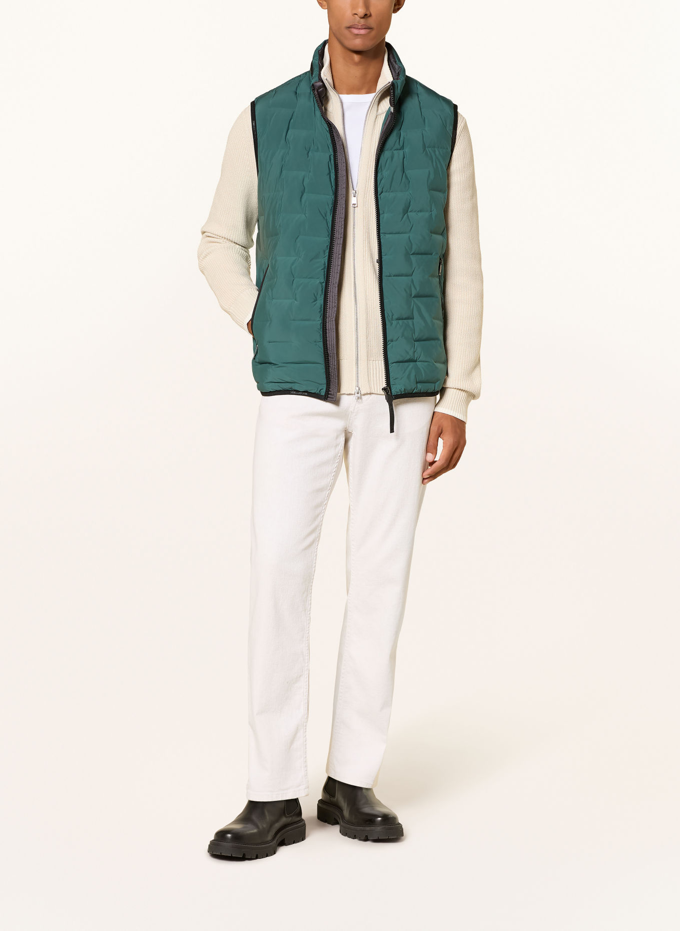 MILESTONE Gewatteerd vest MSMALCOM: TURQUOISE