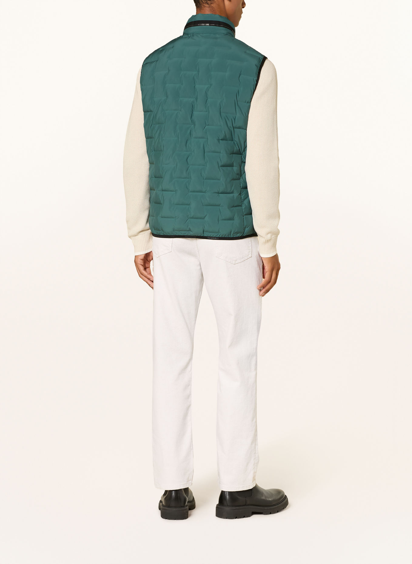 MILESTONE Gewatteerd vest MSMALCOM: TURQUOISE