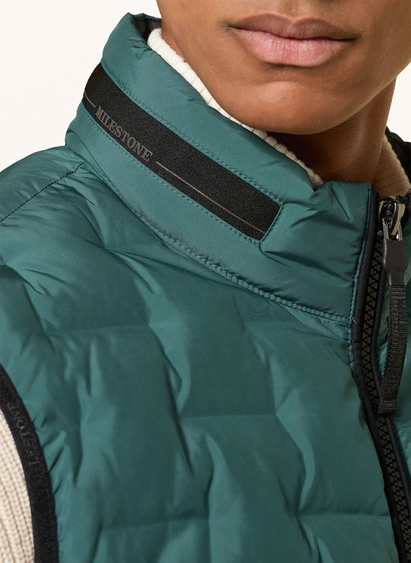 MILESTONE Gewatteerd vest MSMALCOM: TURQUOISE