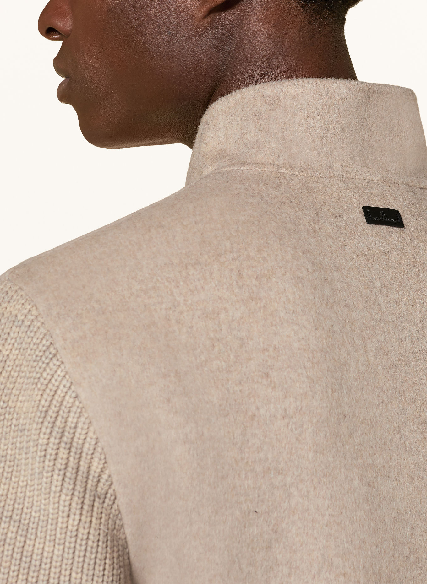 MILESTONE Jacke MSKENNEDY im Materialmix: CREME