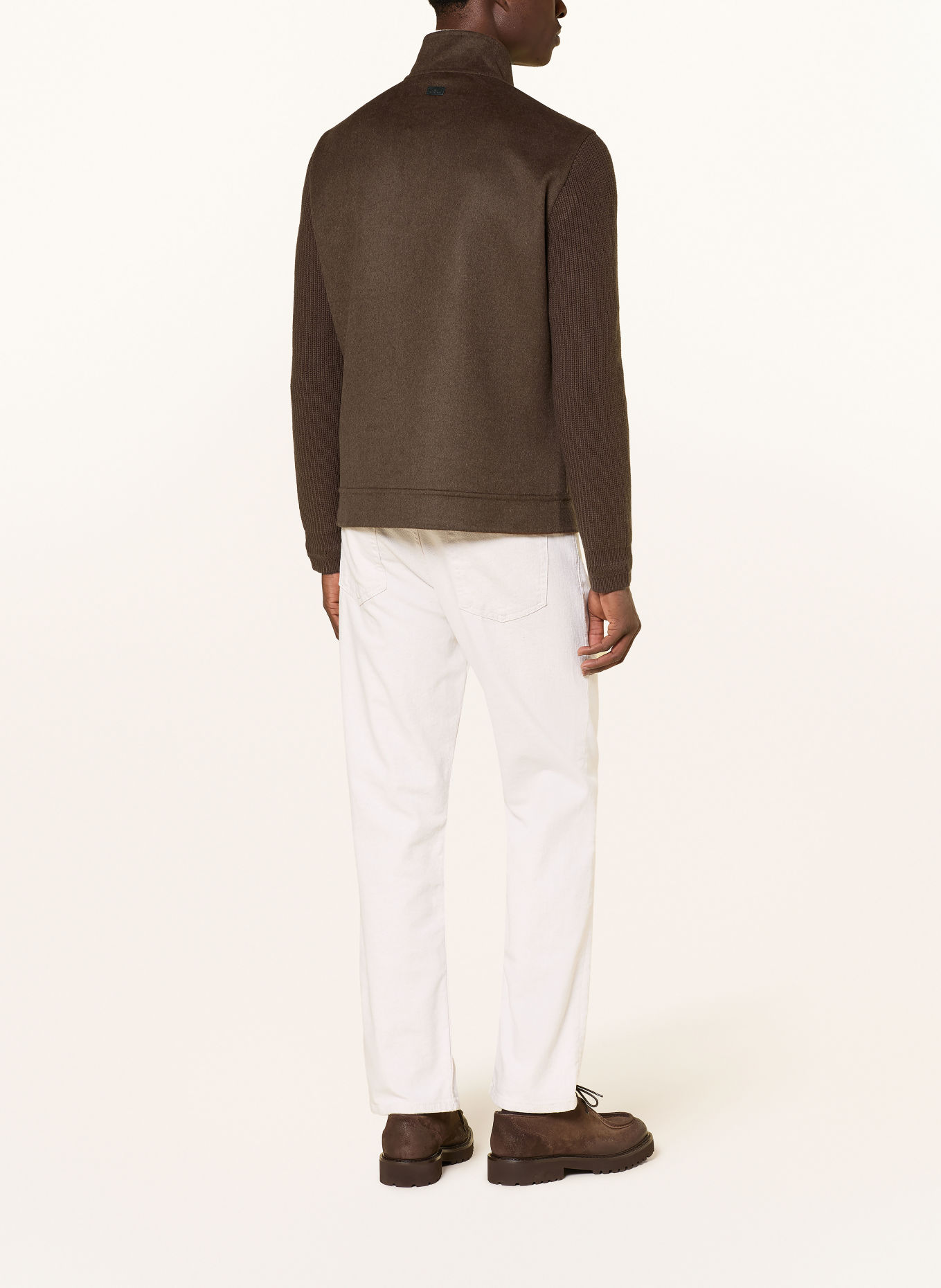 MILESTONE MSKENNEDY Jacket in a mix of materials: DARK BROWN
