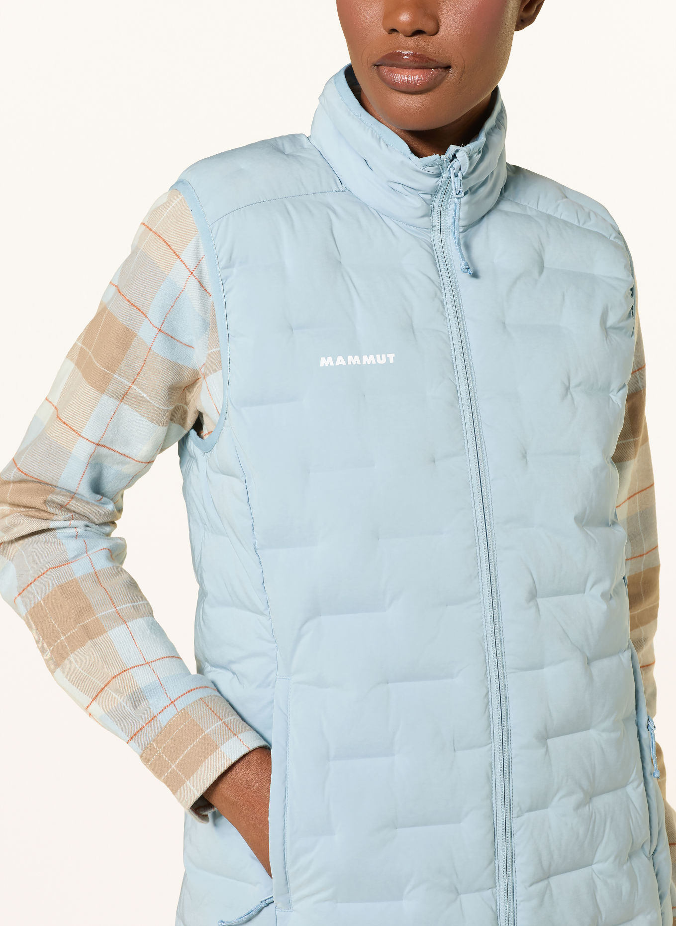 MAMMUT Quilted vest SENDER IN: LIGHT BLUE