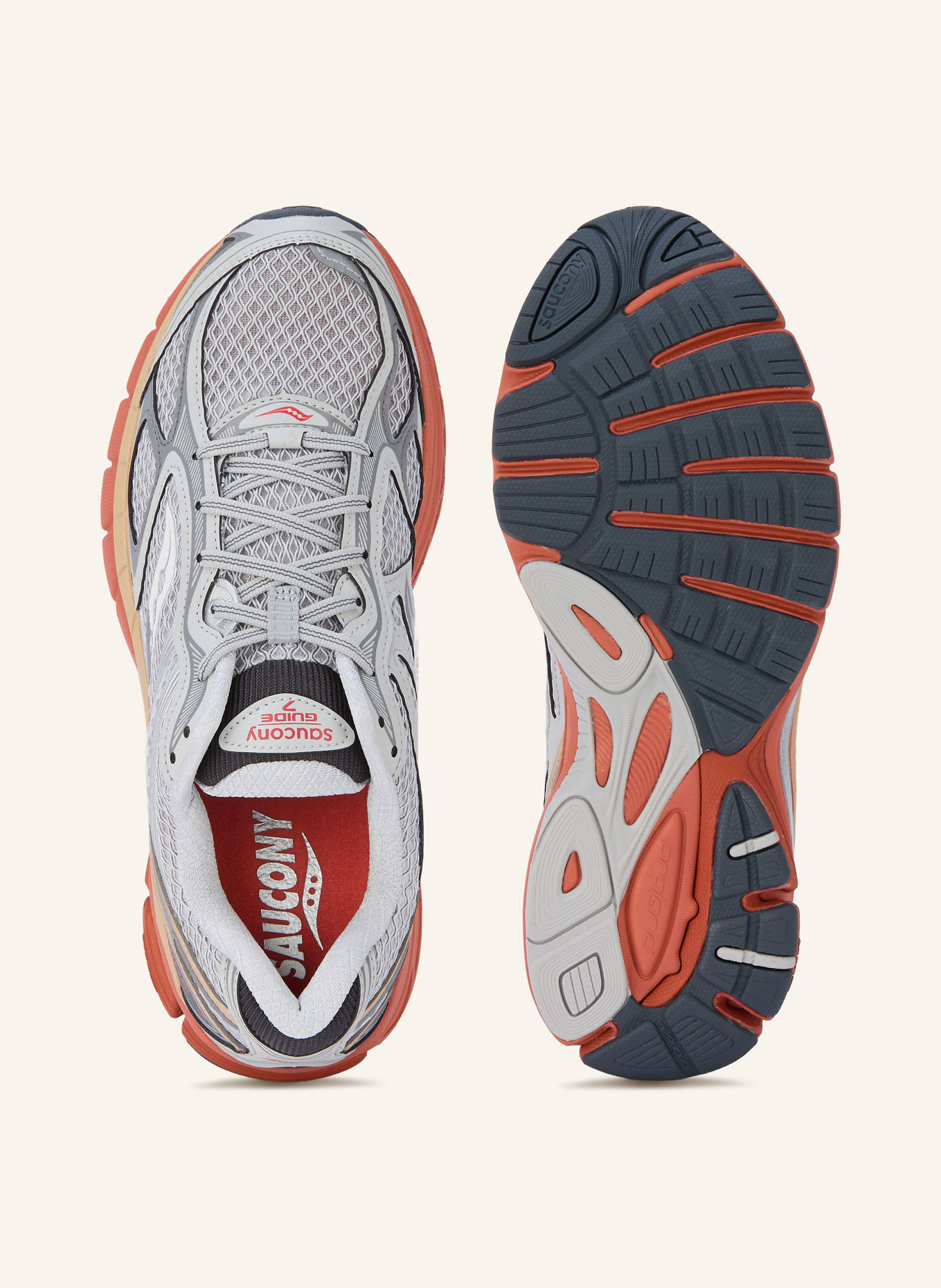 saucony Sneakers PROGRID GUIDE 7: GRIS CLAIR / ARGENT / GRIS FONCÉ