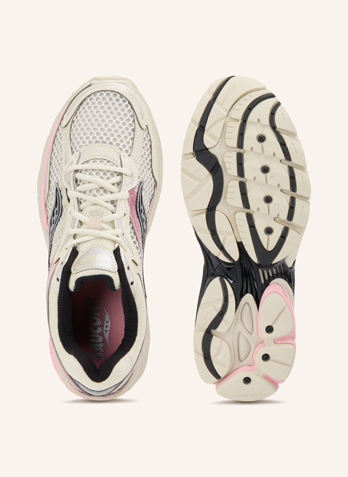 saucony PROGRID OMNI 9 Sneakers: CREAM / PINK / BLACK