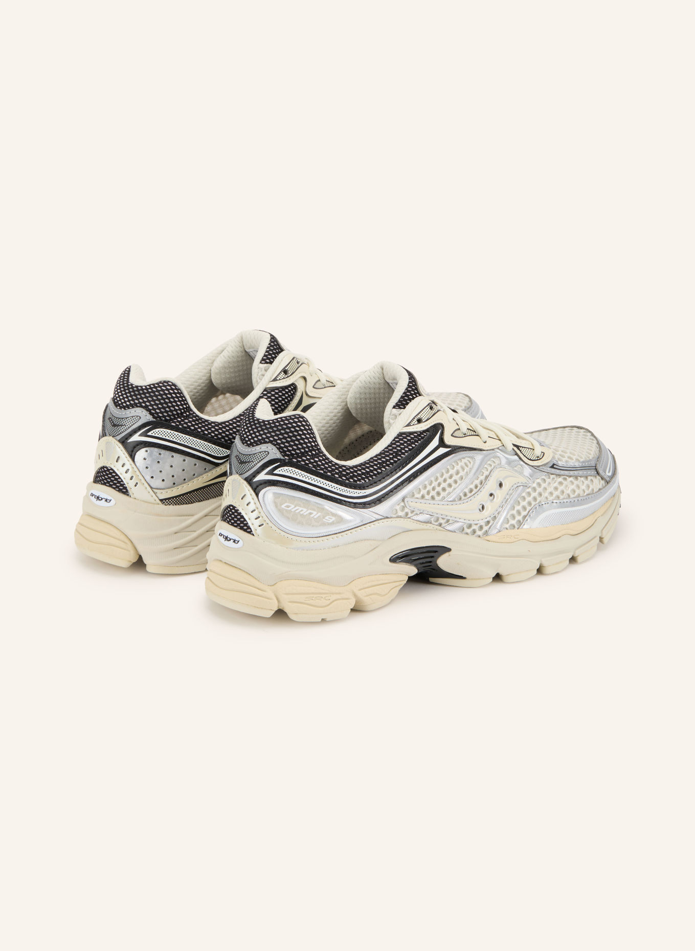 saucony PROGRID OMNI 9 Sneakers: CREAM / SILVER / BLACK
