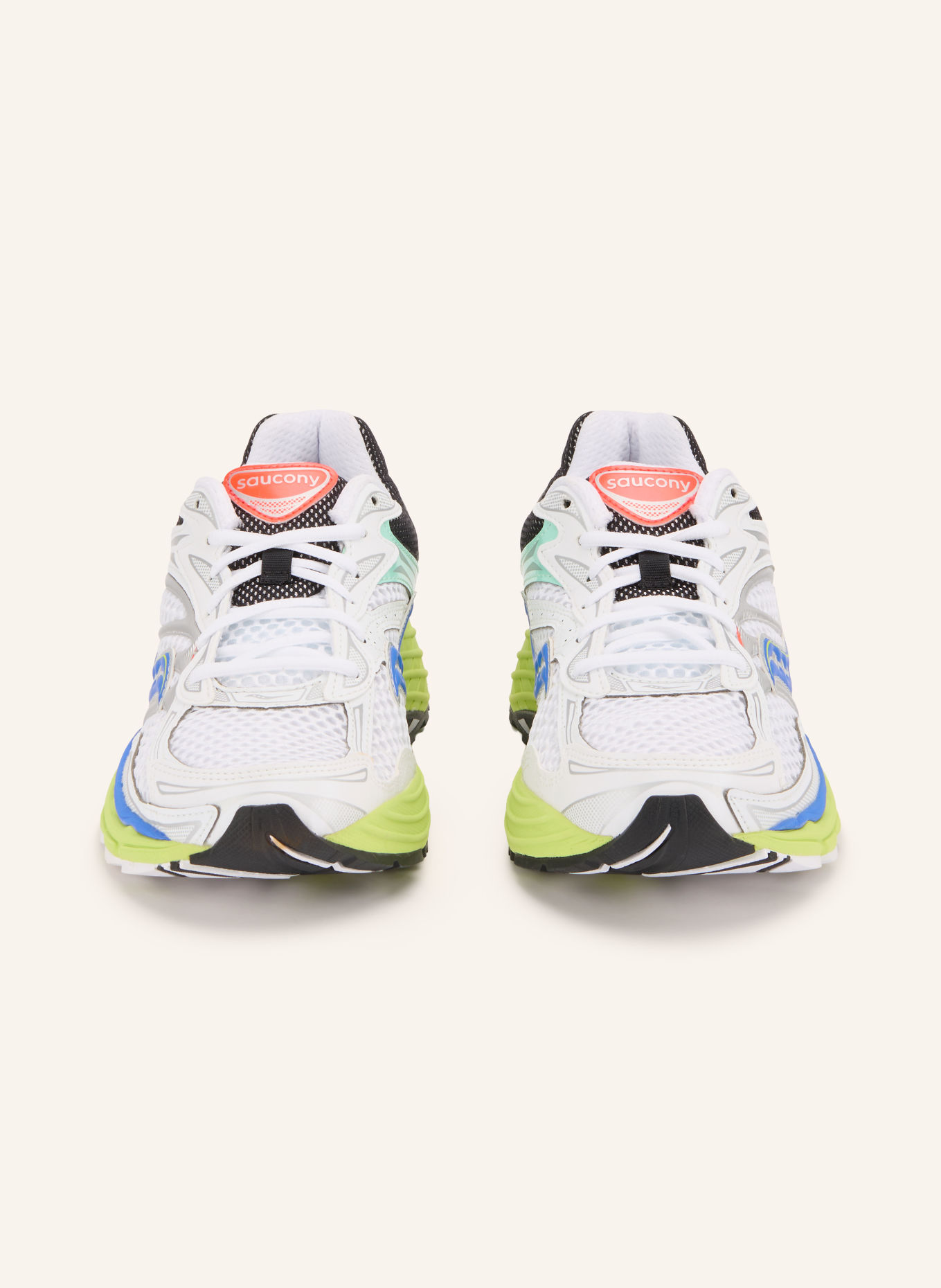 saucony PROGRID OMNI 9 Sneakers: WHITE / MINT / BLUE