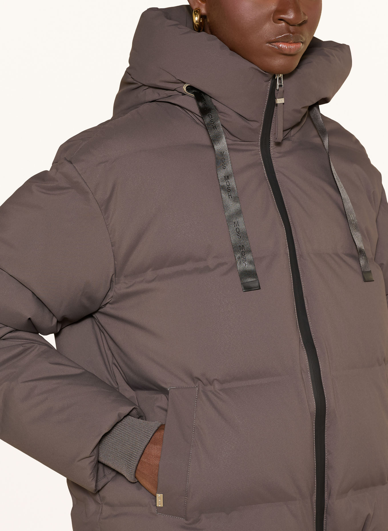 MOS MOSH MMJILLY Down Jacket: TAUPE