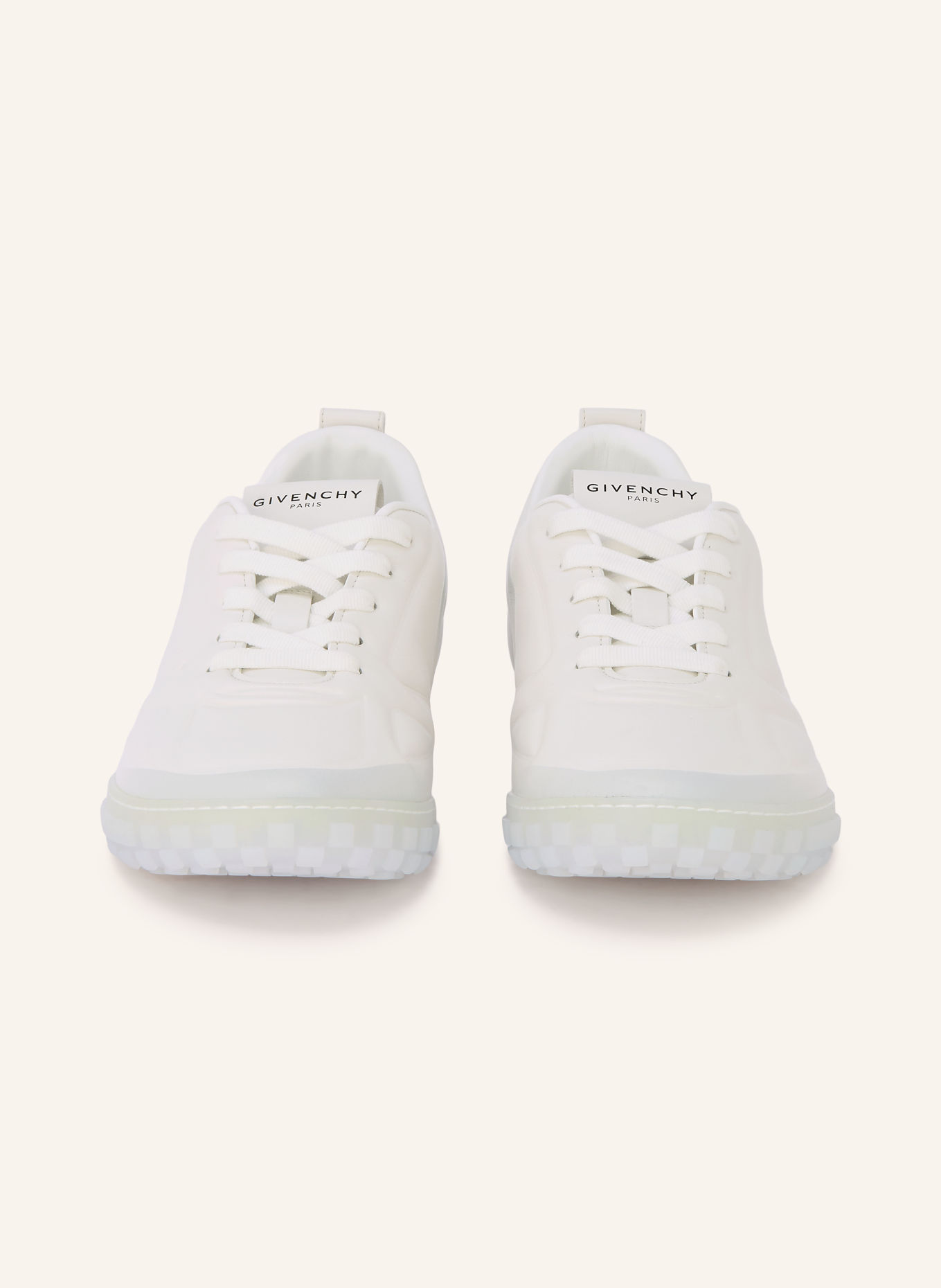 GIVENCHY Sneakersy NEW GLIDE: BIAŁY / JASNOCZARY