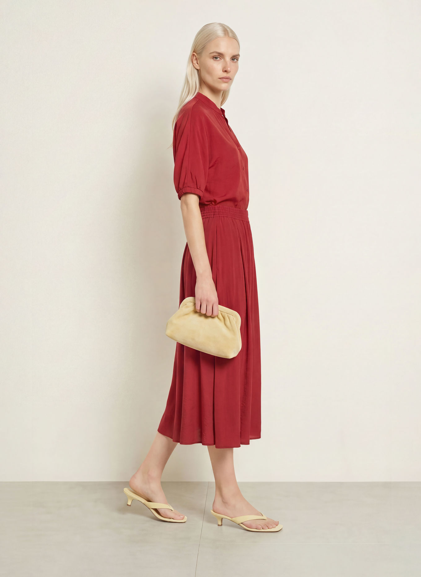 MORE & MORE Bluse: DUNKELROT