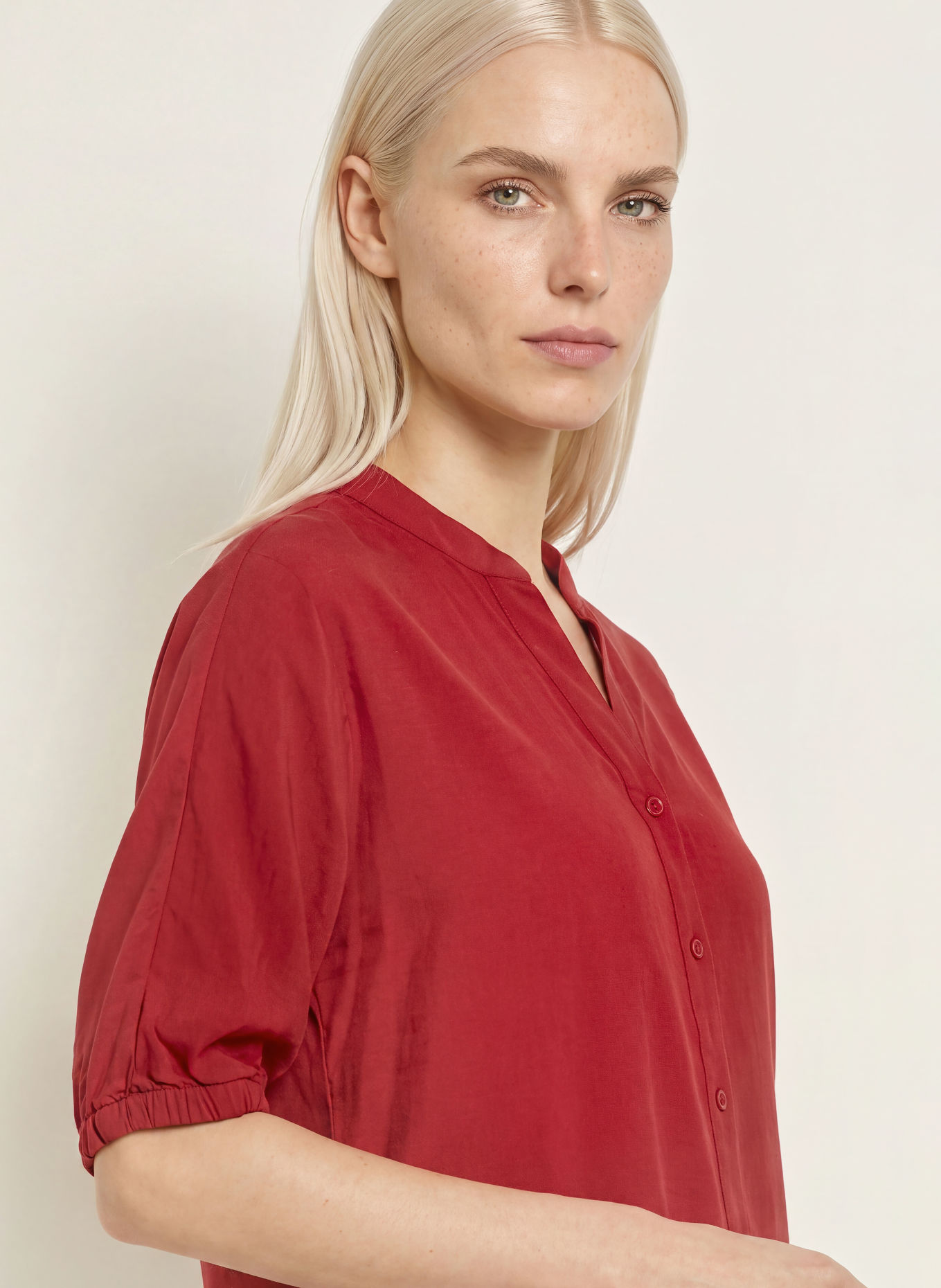 MORE & MORE Bluse: DUNKELROT