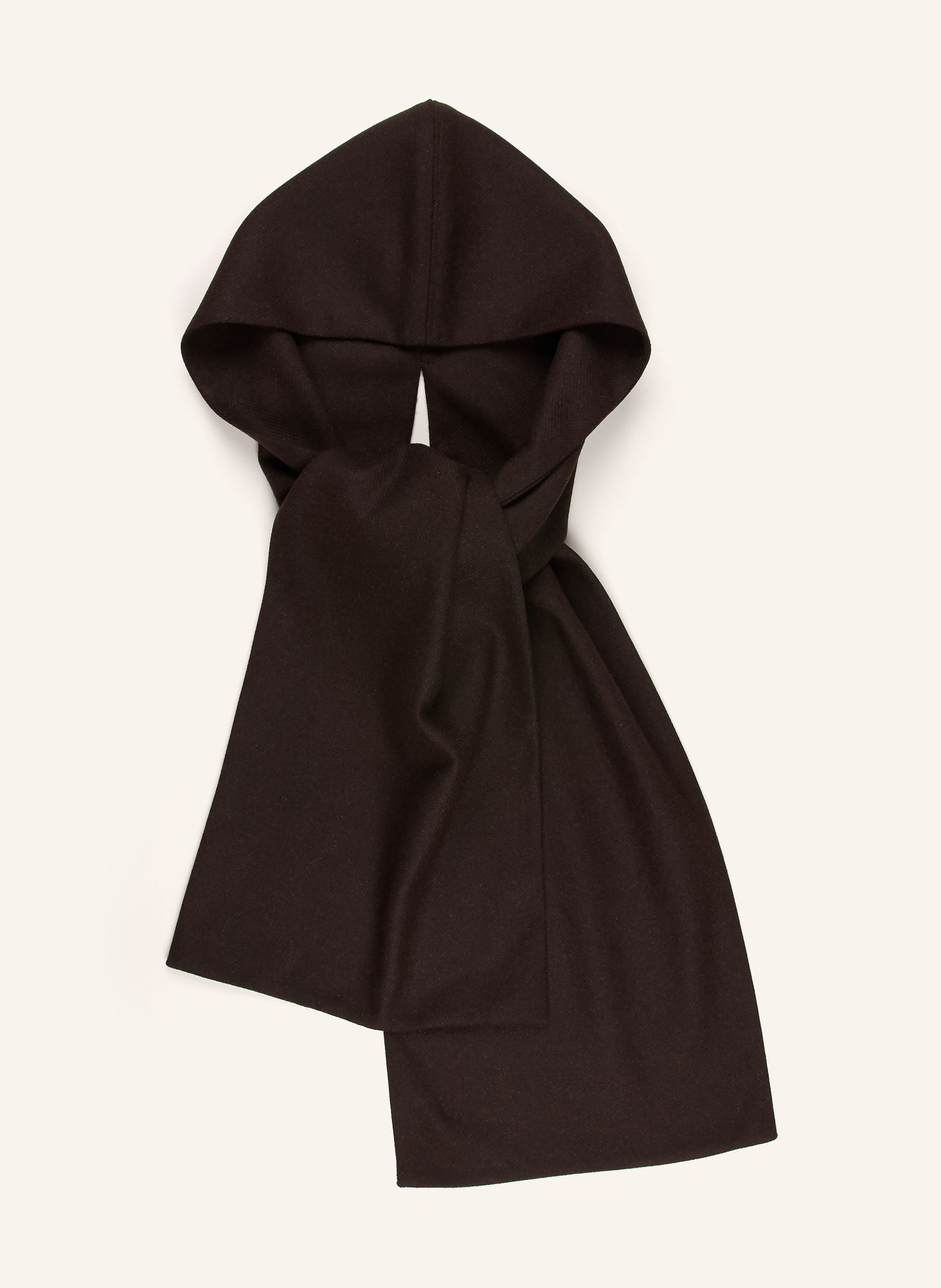 GESTUZ GZVENJA Scarf with Hood: DARK BROWN