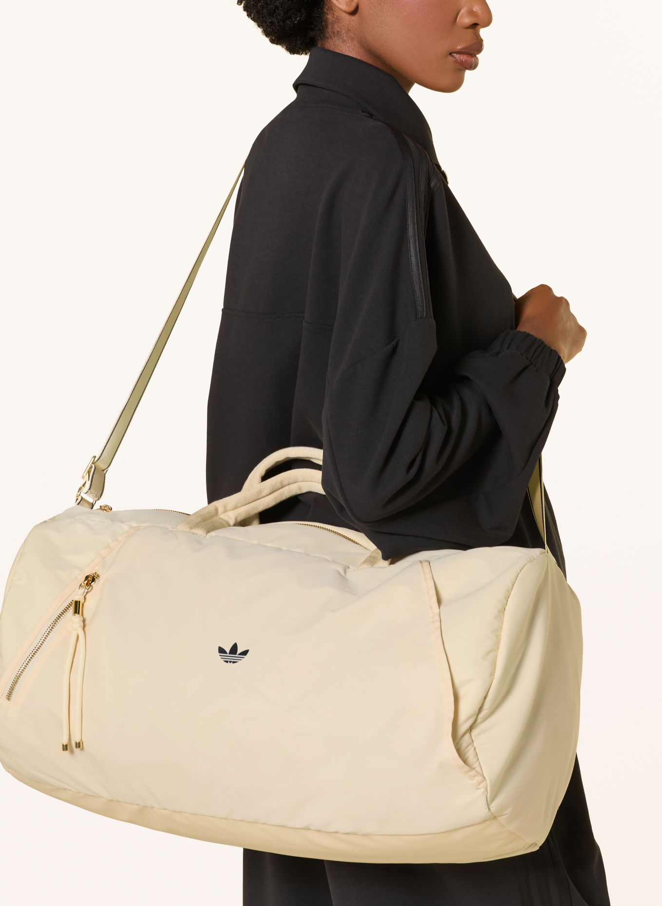 adidas Geantă de sport ADIDAS ORIGINALS MEDIUM: CREM / AUR