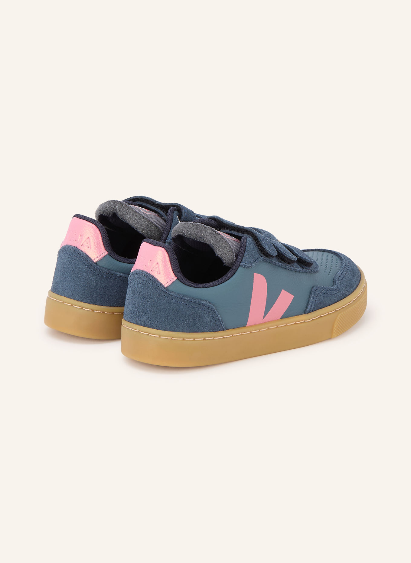 VEJA SMALL V-90 Sneakers: DARK BLUE / PINK