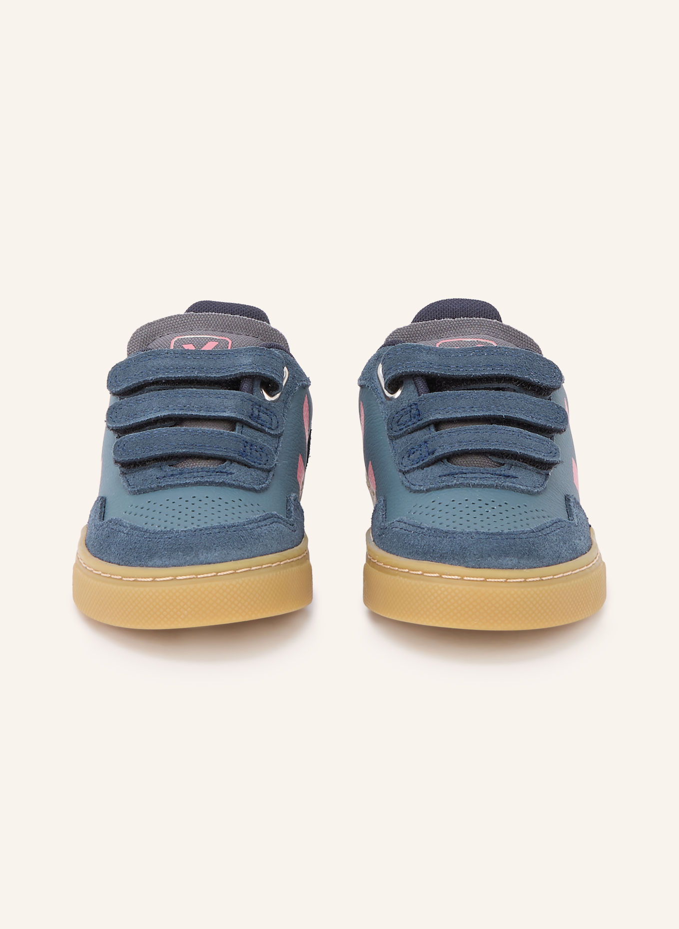 VEJA SMALL V-90 Sneakers: DARK BLUE / PINK