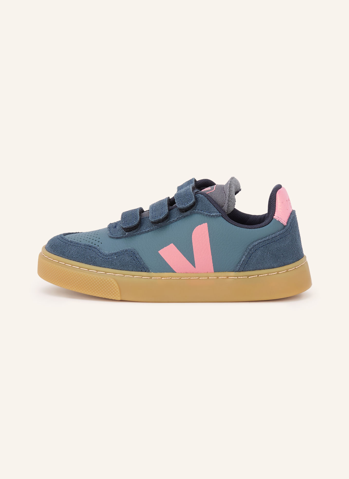 VEJA SMALL V-90 Sneakers: DARK BLUE / PINK