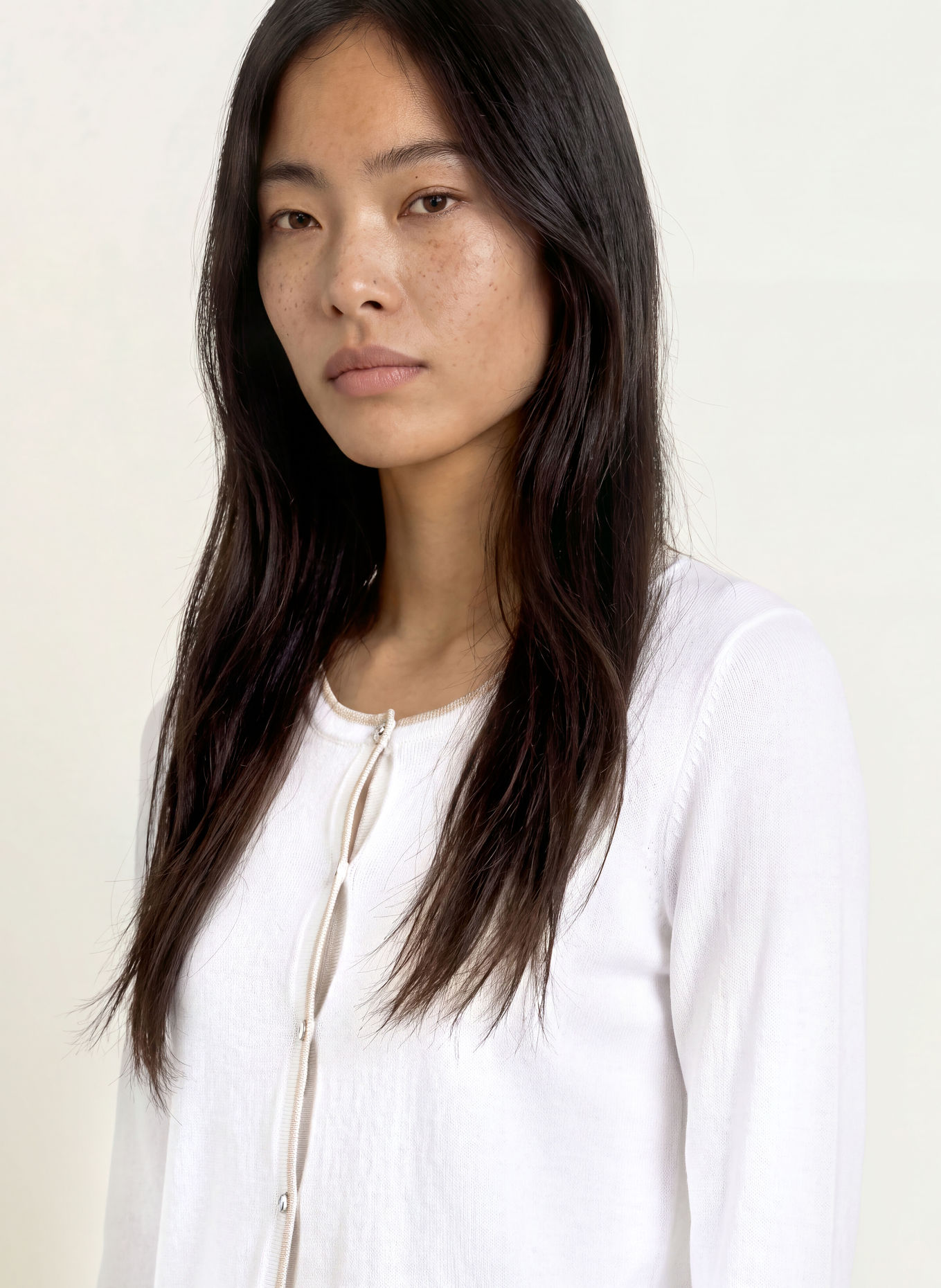LIU JO Cardigan with rhinestones and glitter yarn: WHITE / SILVER