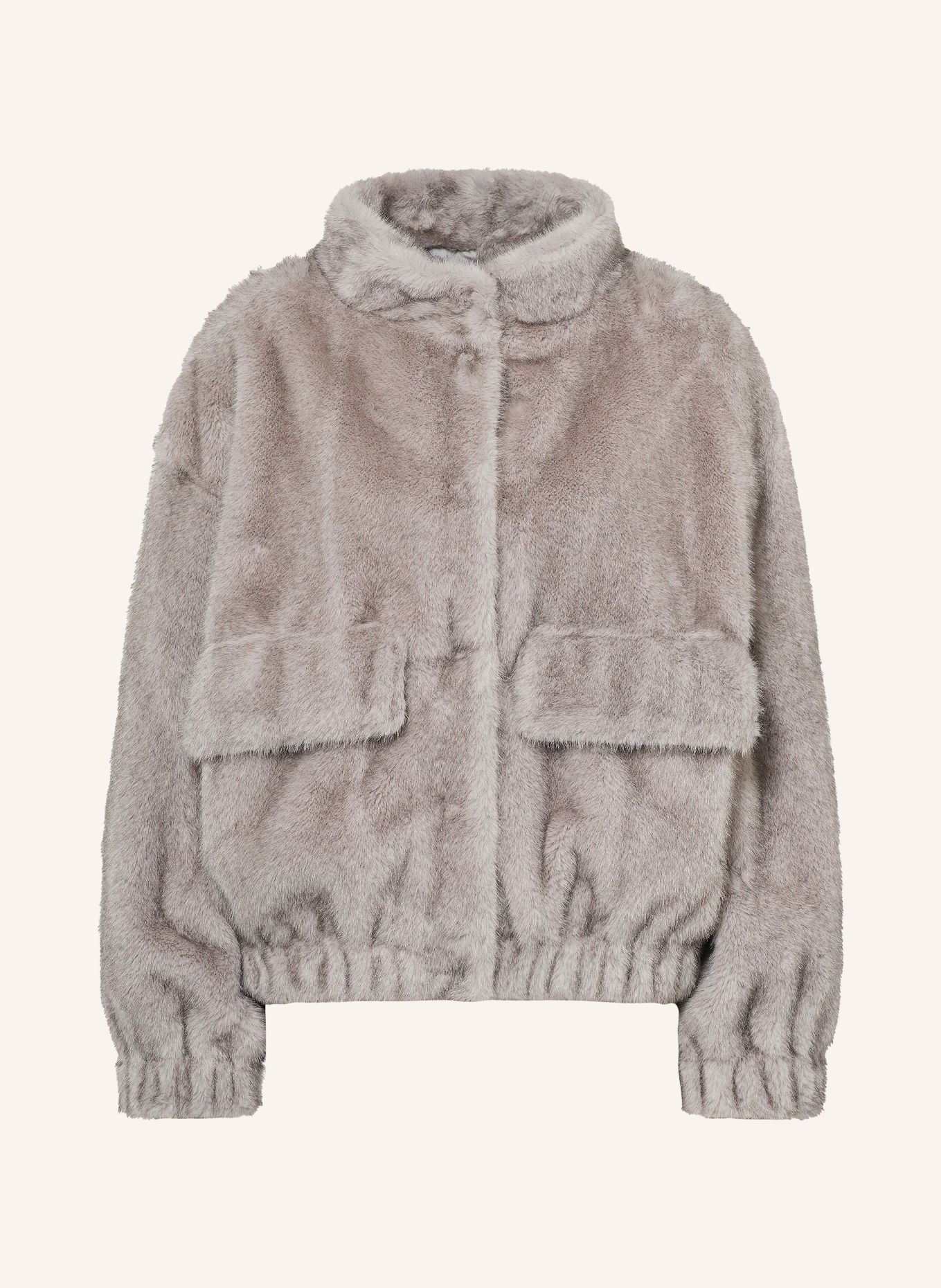 LIU JO Faux Fur Jacket: GRAY
