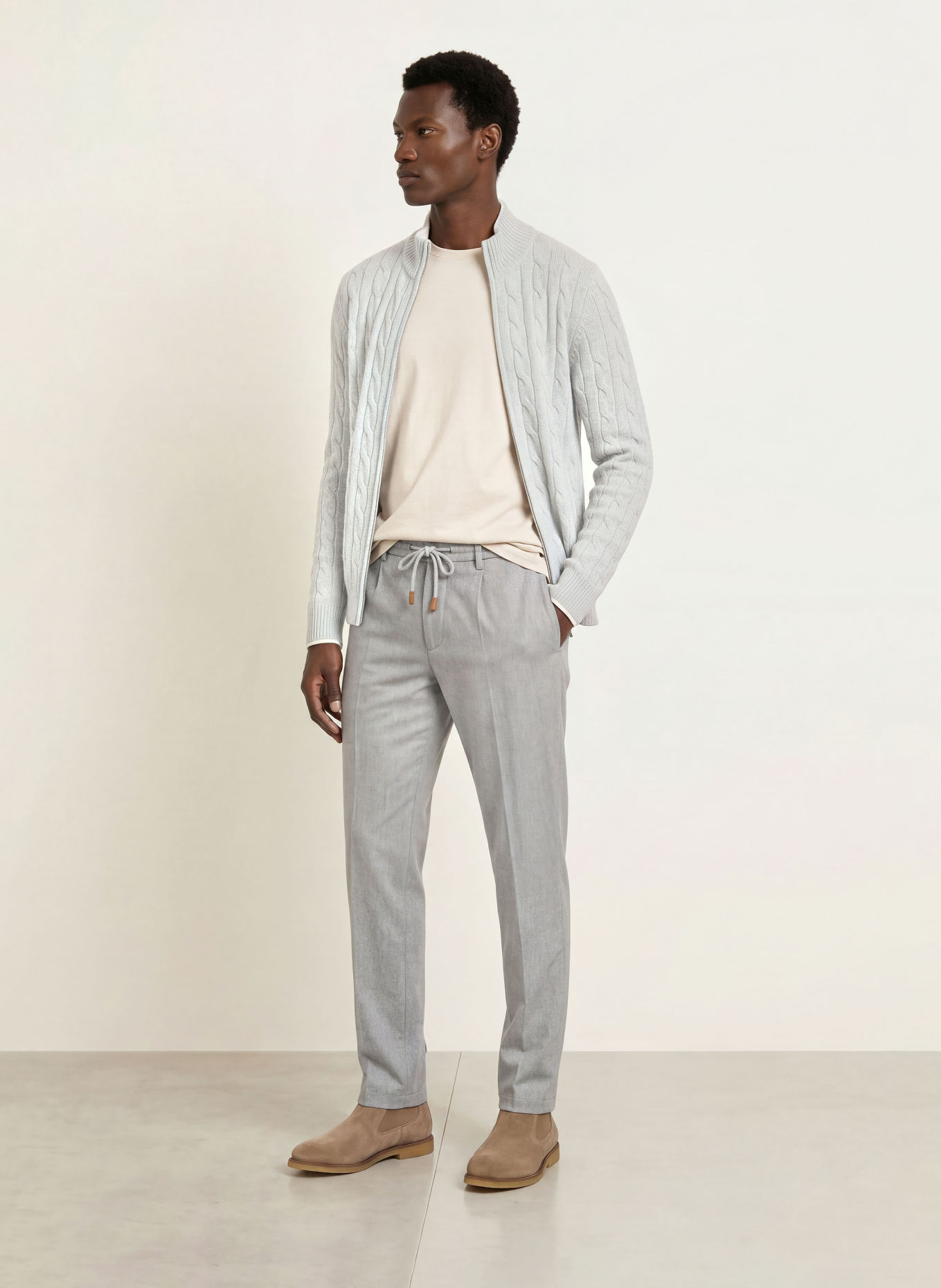 eleventy Pantaloni MILANO Extra Slim Fit: GRI DESCHIS