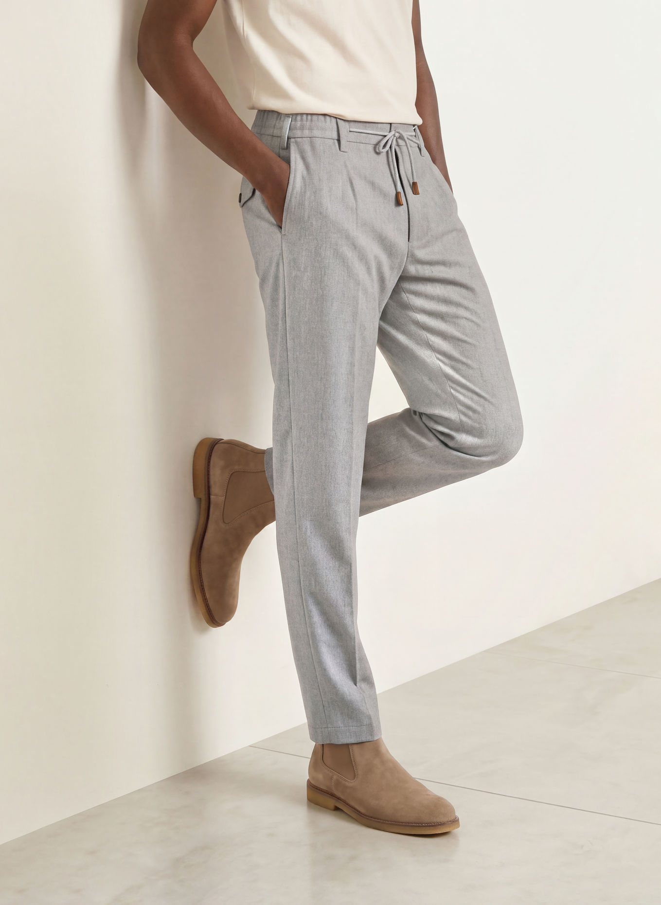 eleventy Pantaloni MILANO Extra Slim Fit: GRI DESCHIS