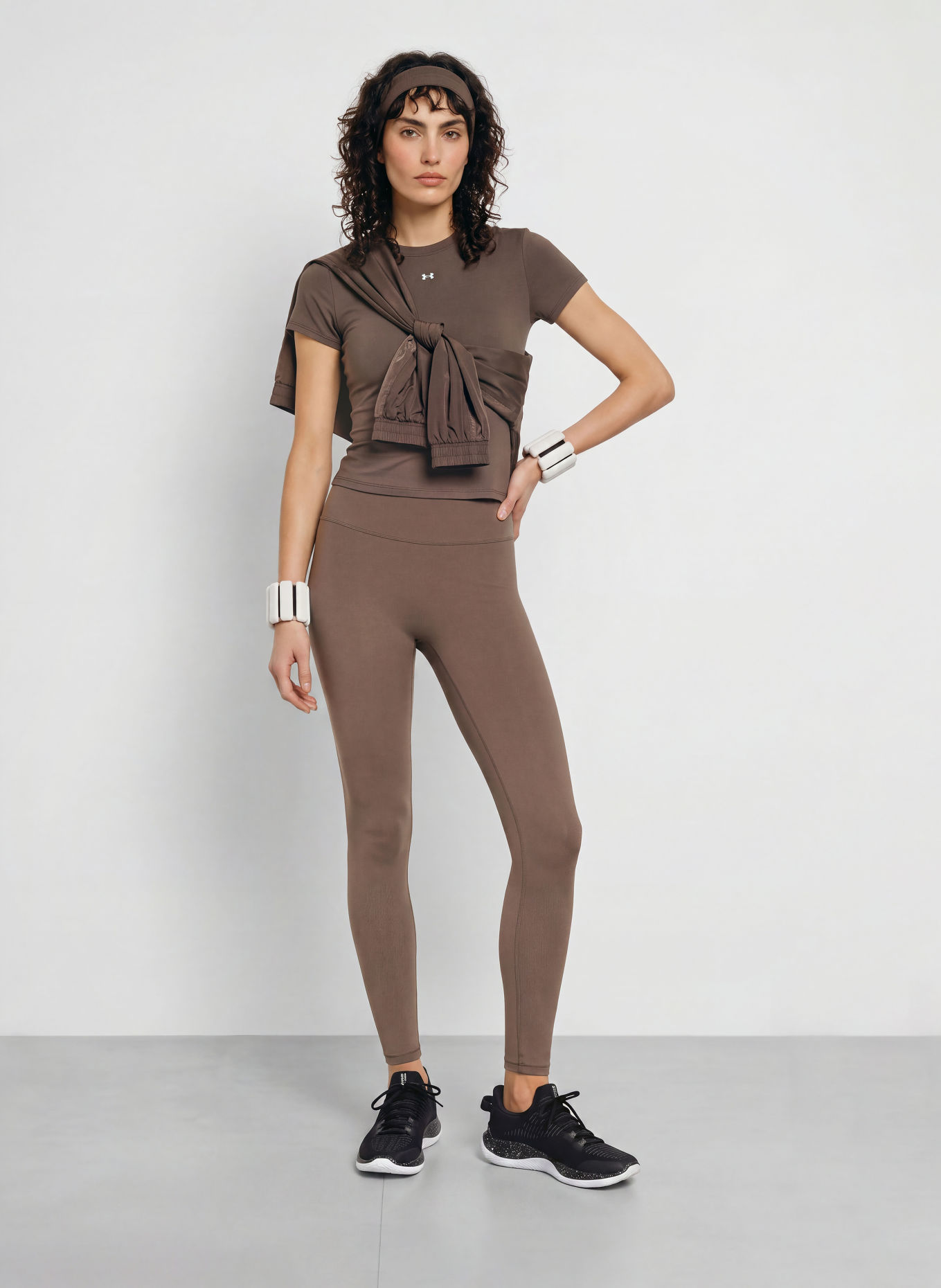 UNDER ARMOUR UA MERIDIAN Leggings: BROWN