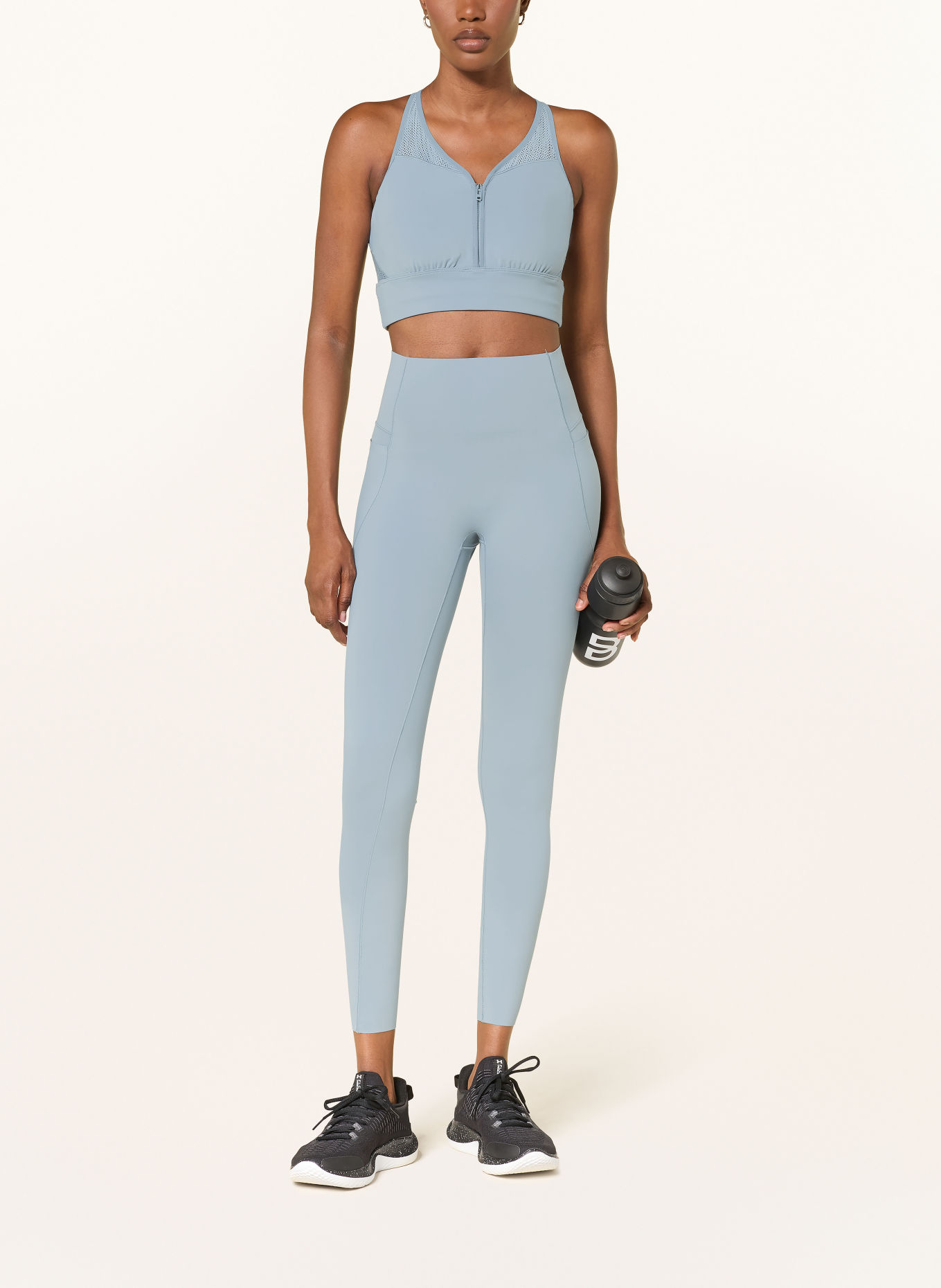 UNDER ARMOUR Top cropped VANISH ELITE avec découpe: BLEU GRIS