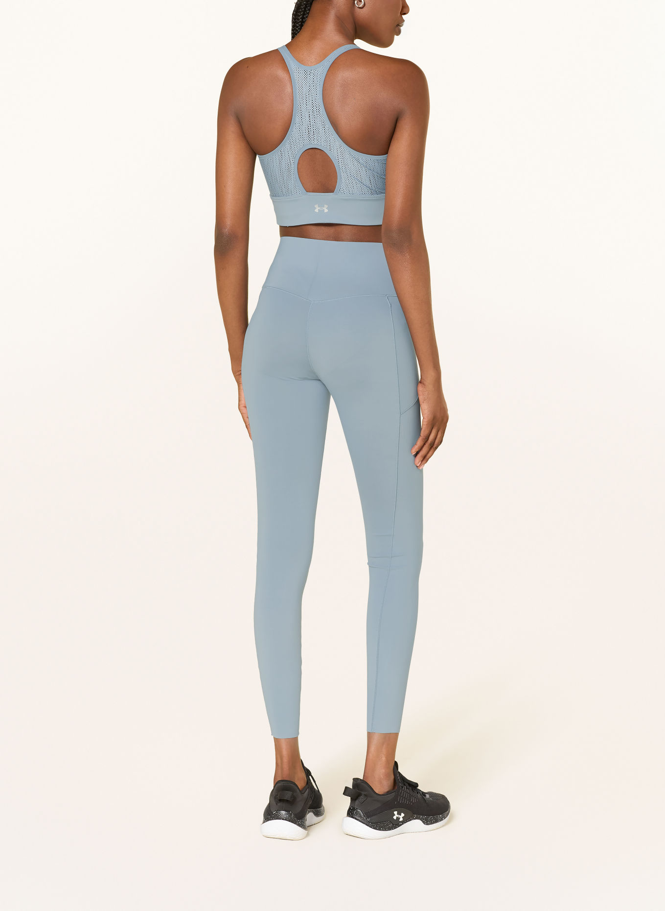UNDER ARMOUR Top cropped VANISH ELITE avec découpe: BLEU GRIS