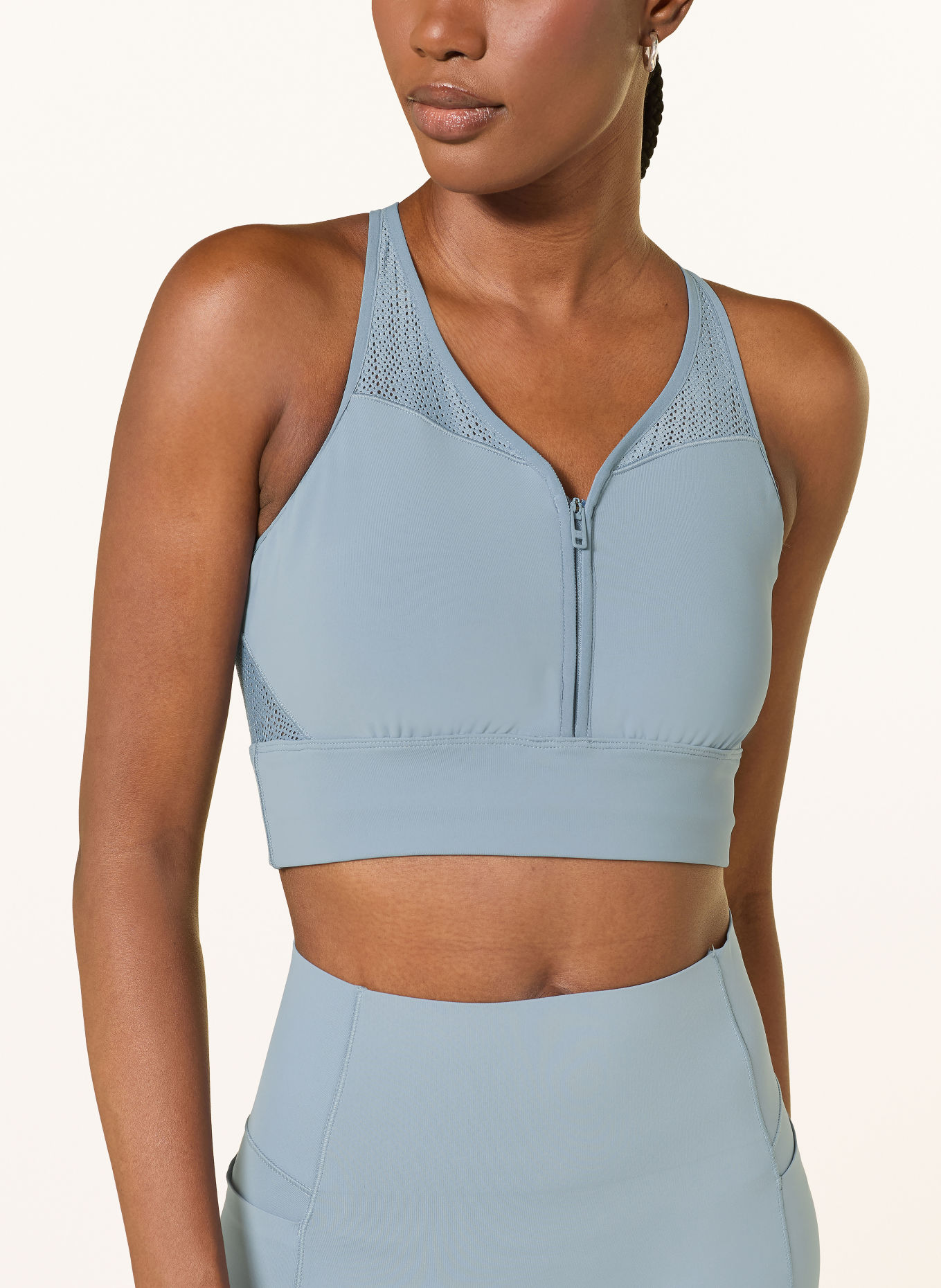 UNDER ARMOUR Top cropped VANISH ELITE avec découpe: BLEU GRIS