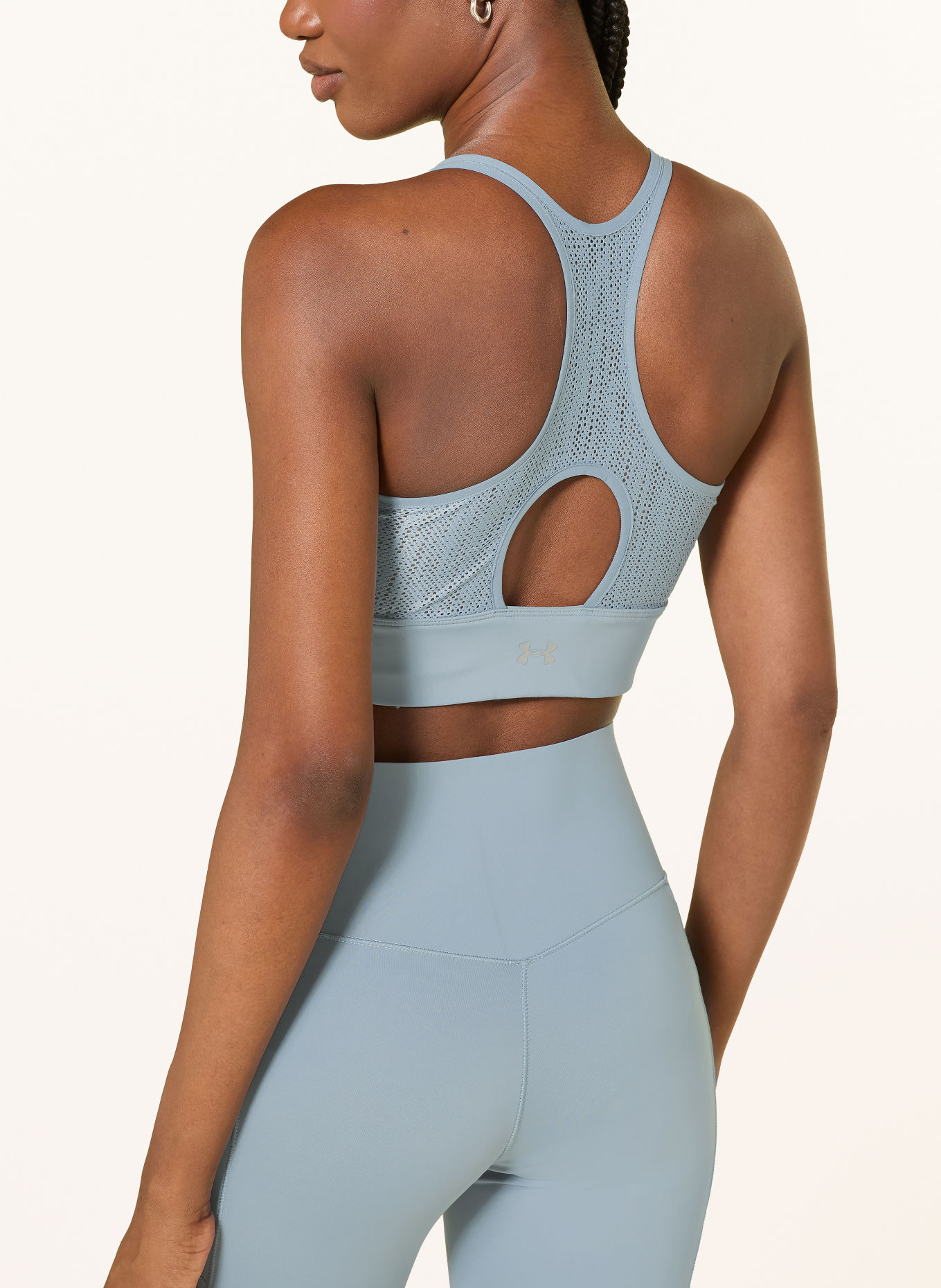 UNDER ARMOUR Top cropped VANISH ELITE avec découpe: BLEU GRIS