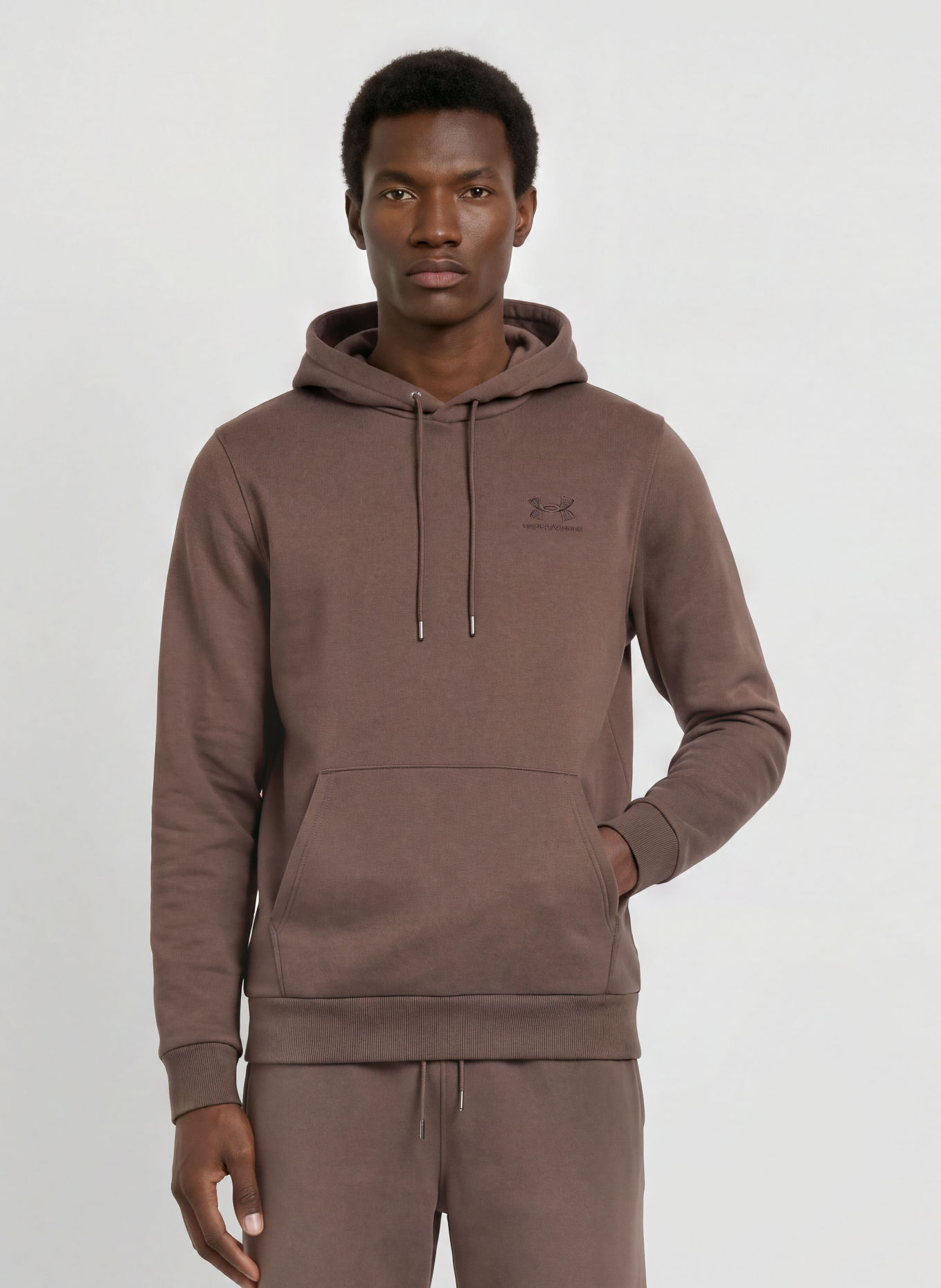 UNDER ARMOUR Hoodie UA ICON FLEECE: DUNKELBRAUN