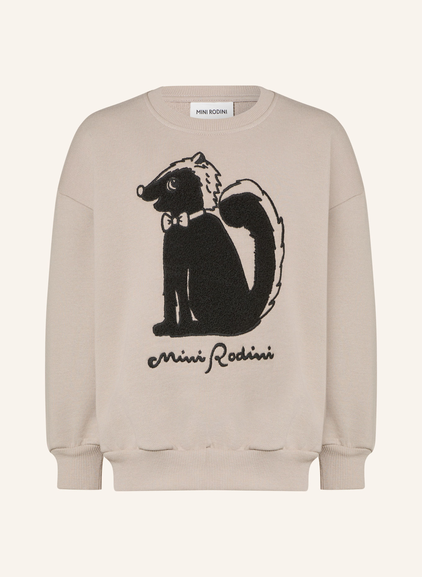 mini rodini Sweatshirt: TAUPE / ZWART