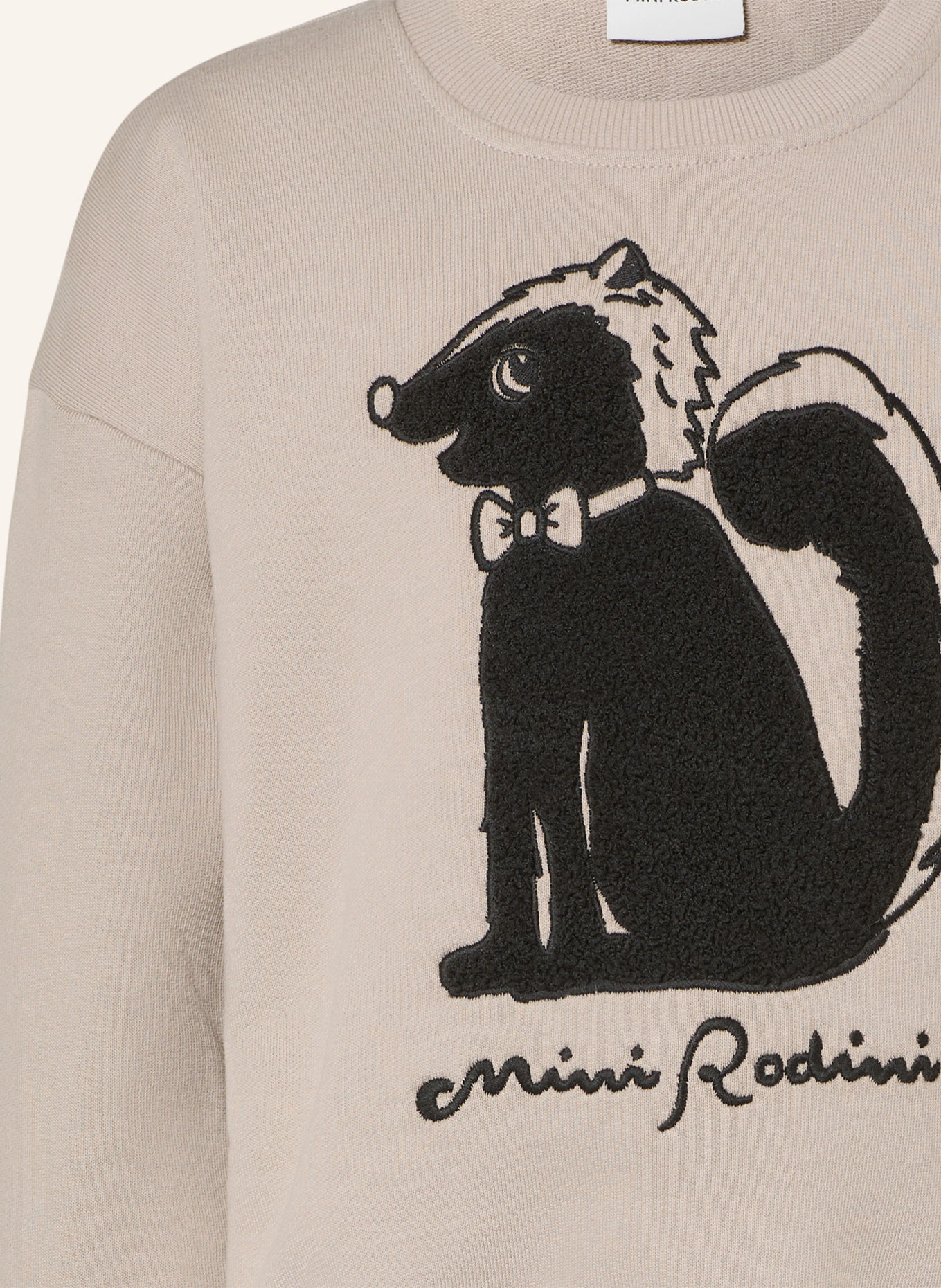 mini rodini Sweatshirt: TAUPE / ZWART