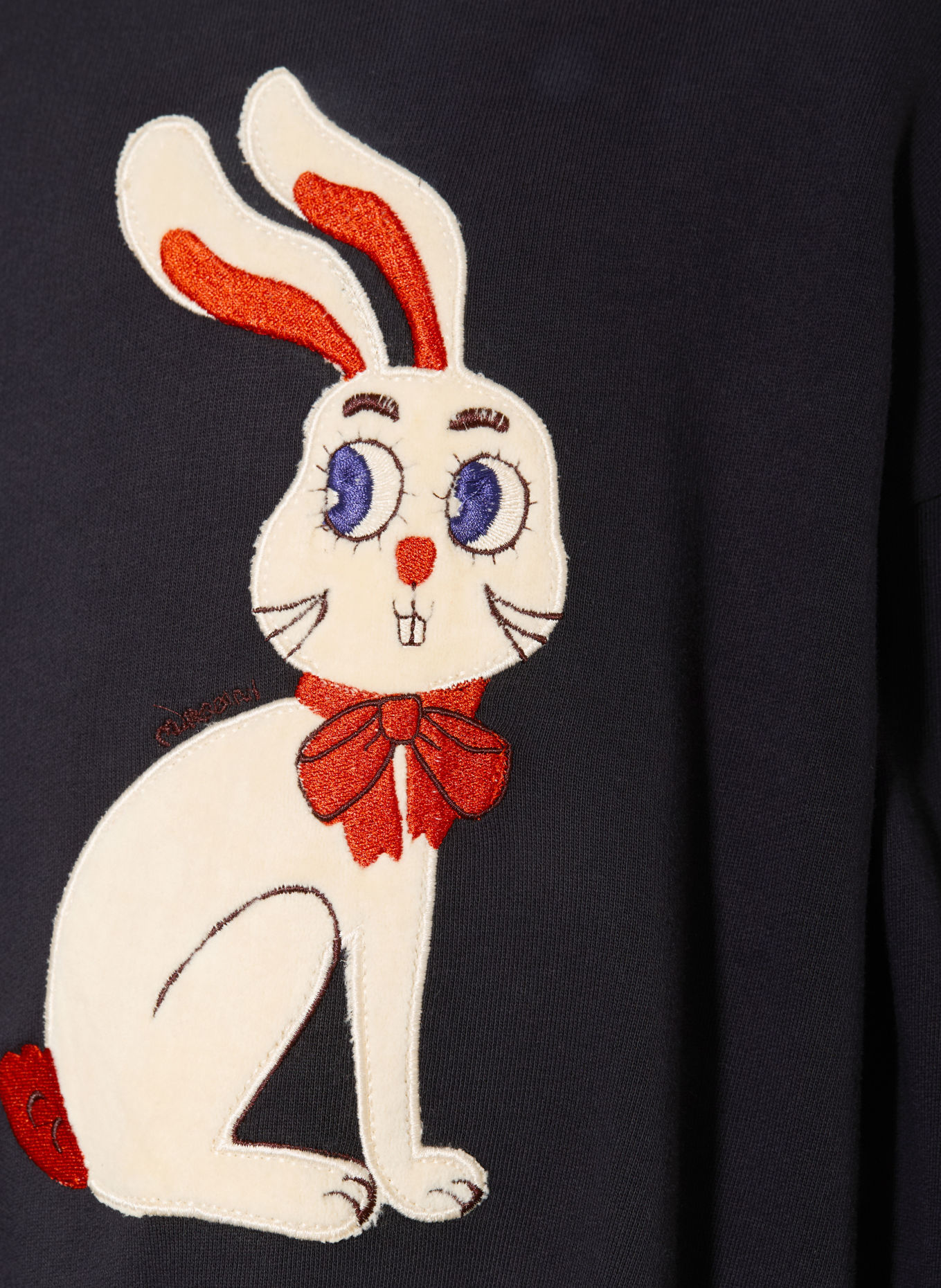 mini rodini Sweatshirt: SCHWARZ / ECRU / ROT