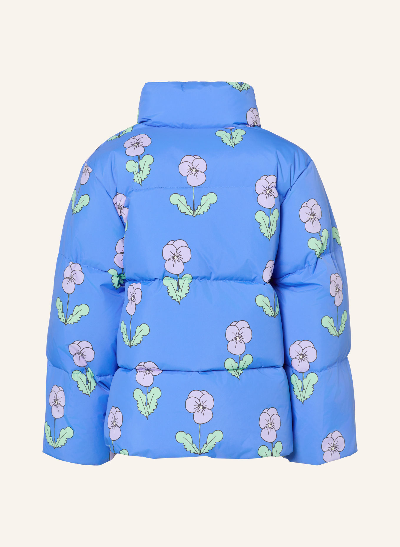 mini rodini Gewatteerde jas: BLAUW / LICHTPAARS / LICHTGROEN