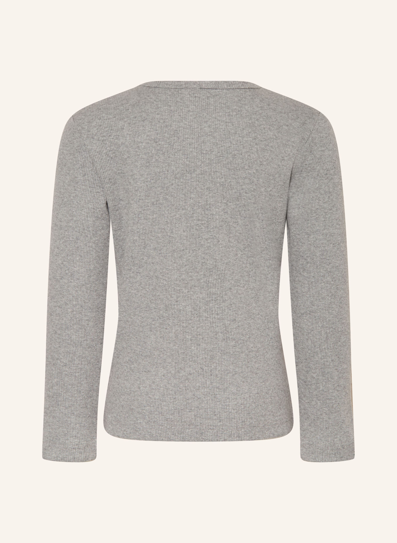 mini rodini Longsleeve: GRIJS / ECRU / ROOD