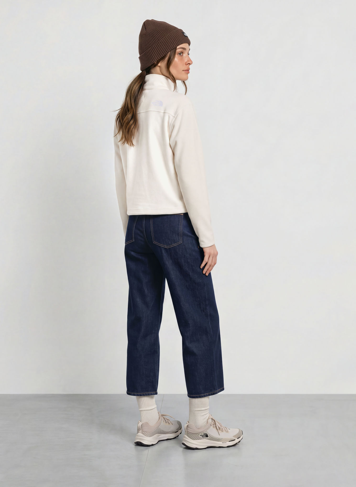 THE NORTH FACE NOVELTY Fleece half-zip sweater: CREAM
