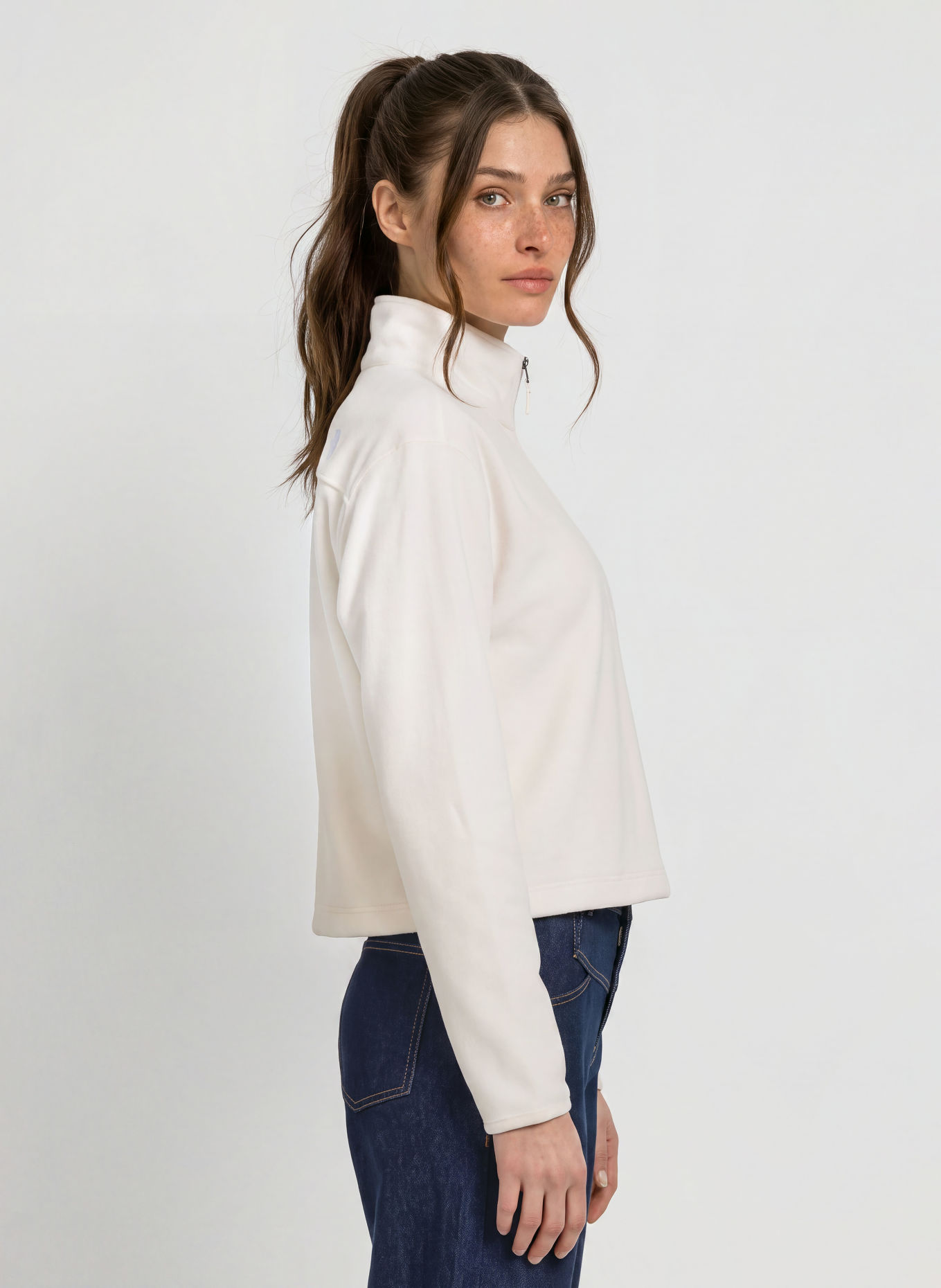 THE NORTH FACE NOVELTY Fleece half-zip sweater: CREAM